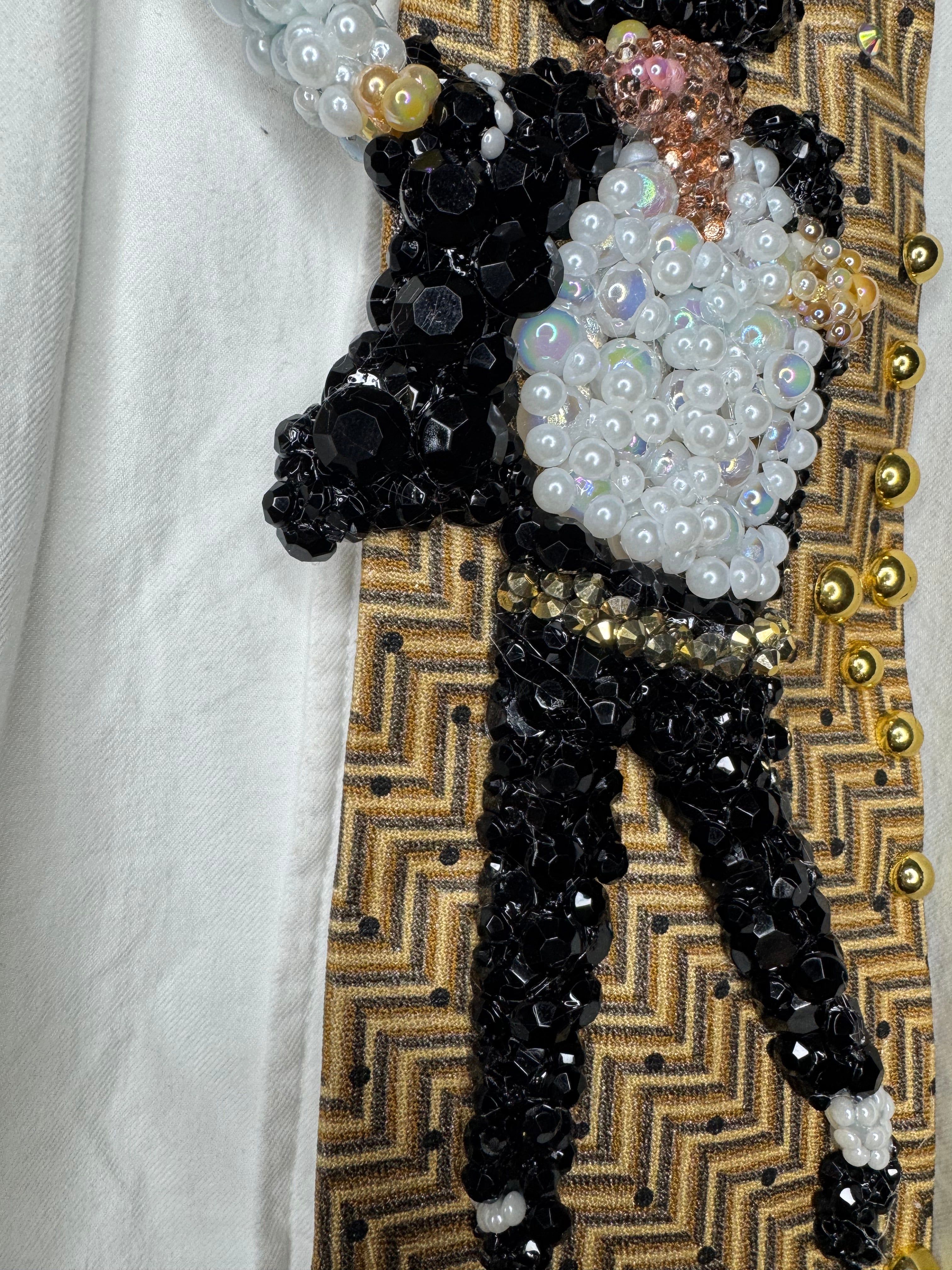 Gold Michael Jackson Hitting Chest Touch Pointing Pose in Black Or White Music Video