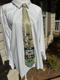 Beige Millionaire Mansion High Class Royalty Tie