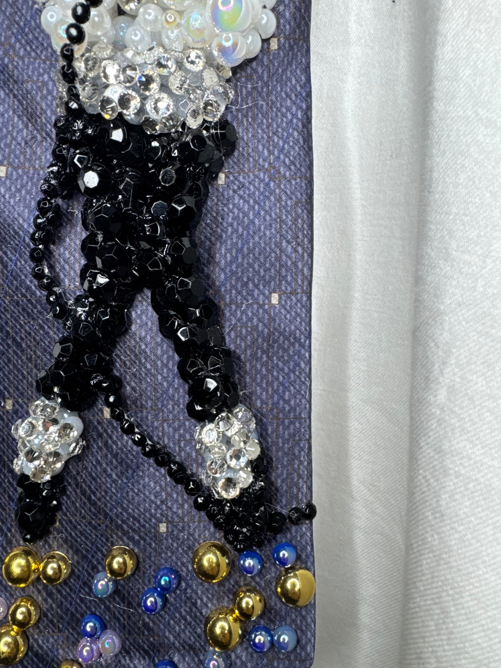Purple Michael Jackson Singing and Hitting Toe Stand Pose Victory Tour 1984 Tie