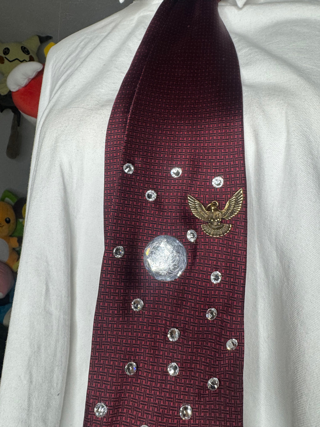 Red Michael Jackson White Glove Thumbs Up at the Grammys Award Night 1984 Tie
