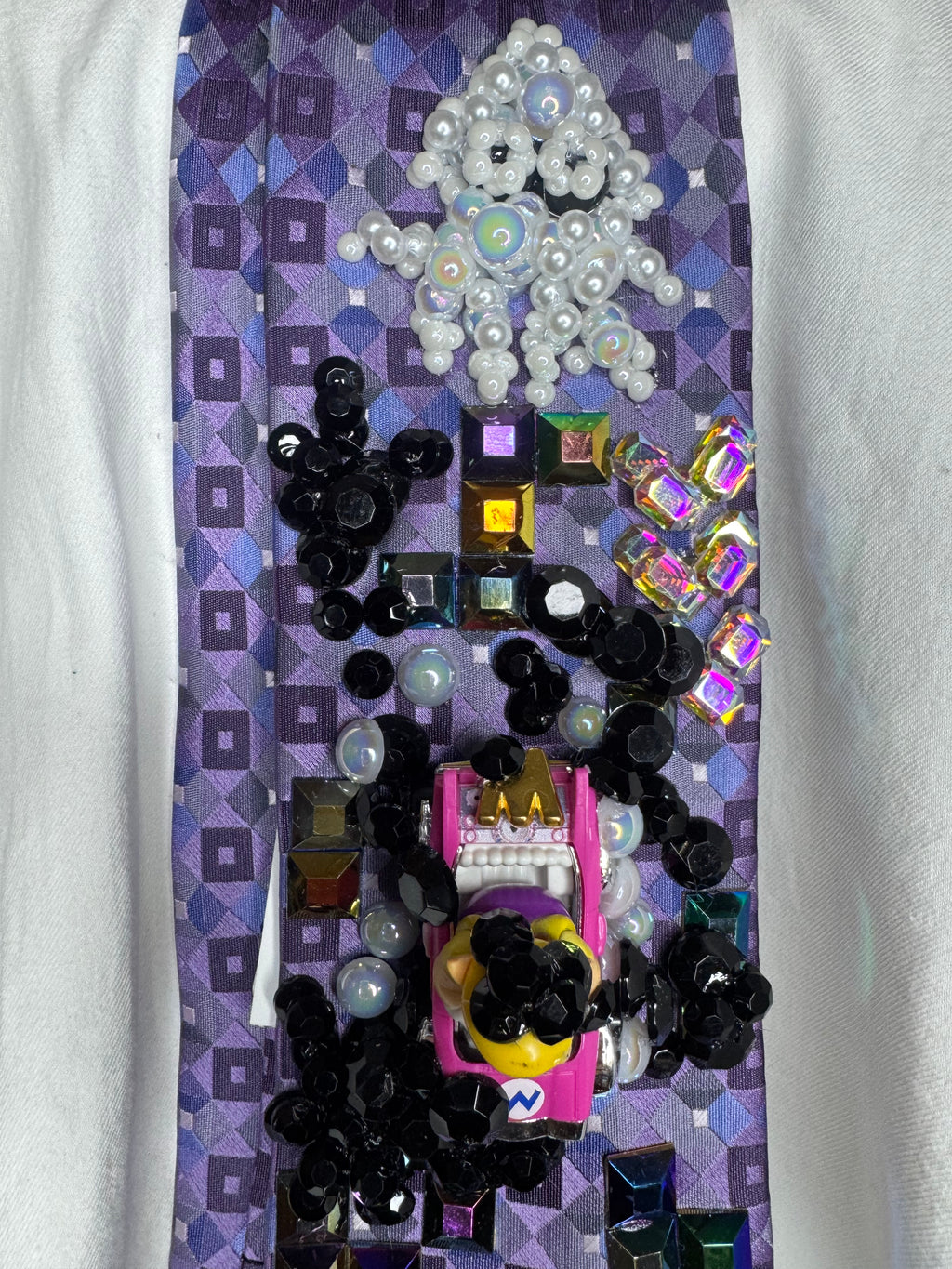 Purple Wario Getting Bloopered On Tetris Road 200cc Mario Kart Tie