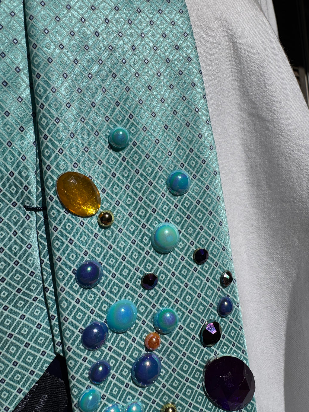 Light Turquoise Super Saiyan Blue Vegeta Blasting Dragon Ball Z Anime Tie