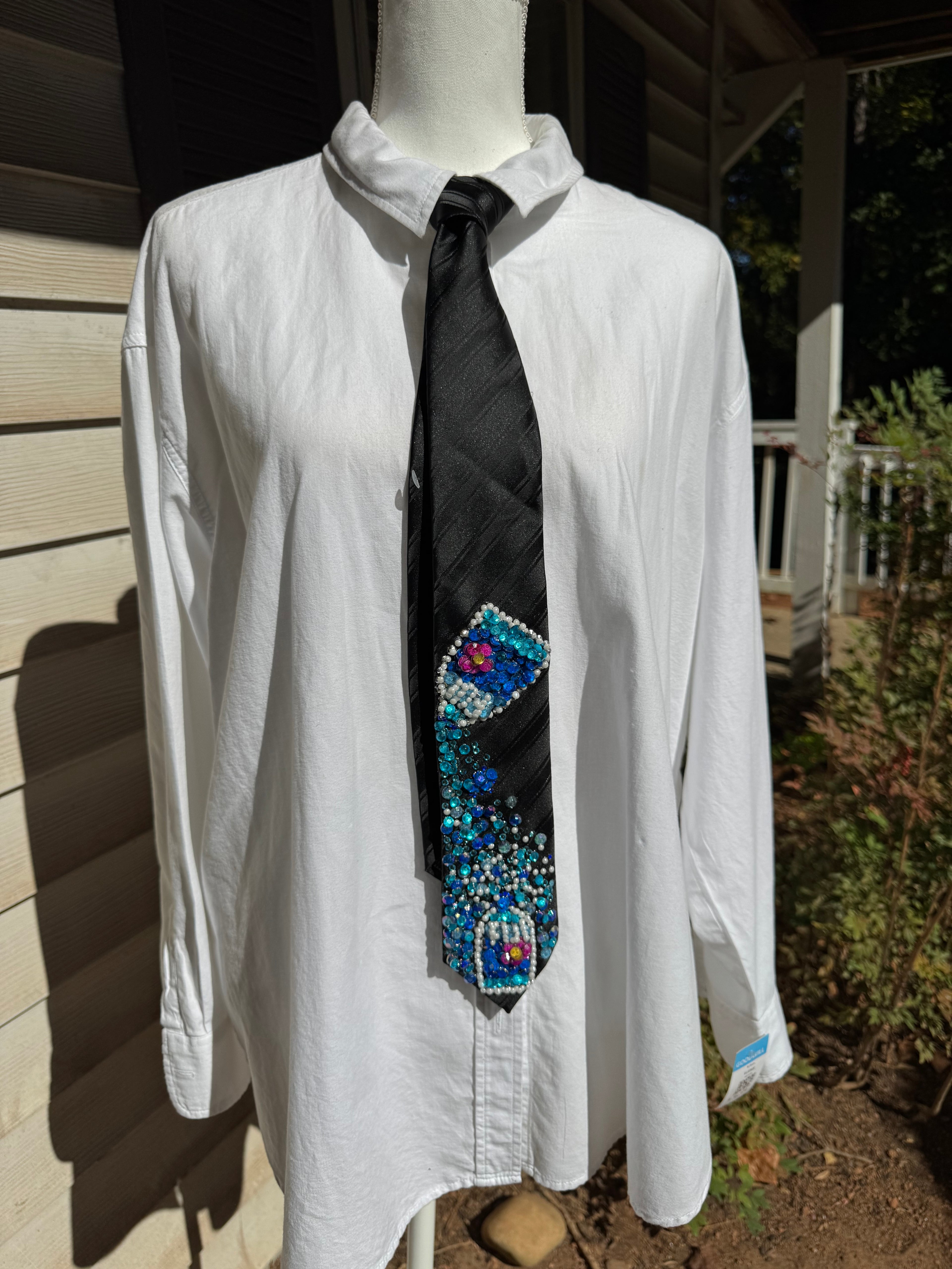 Black Fiji Water Over Fiji Water Bottle Tie