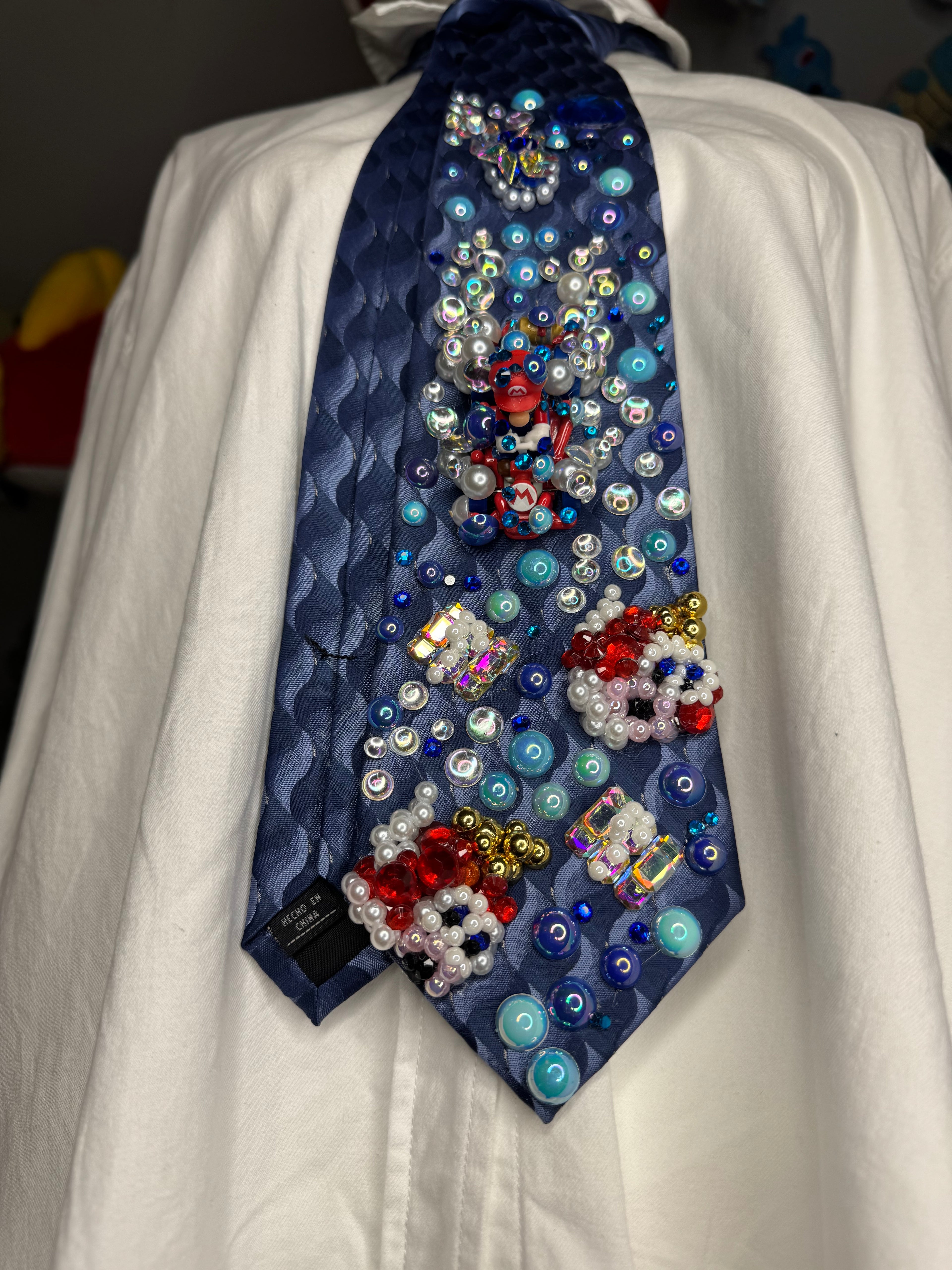 Blue Mario Dodging Blue Shell Underwater on Cheep Cheep Beach 200cc Mario Kart Tie