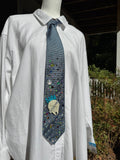 Blue Millineium Falcon Flying Through Space Star Wars Tie