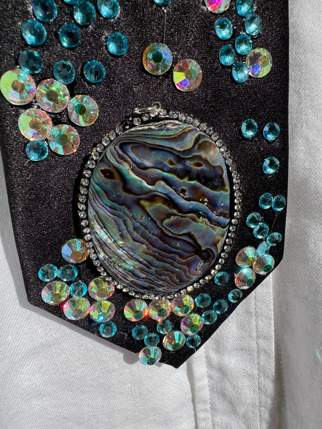 Black Marble Rock Nature Royalty Tie
