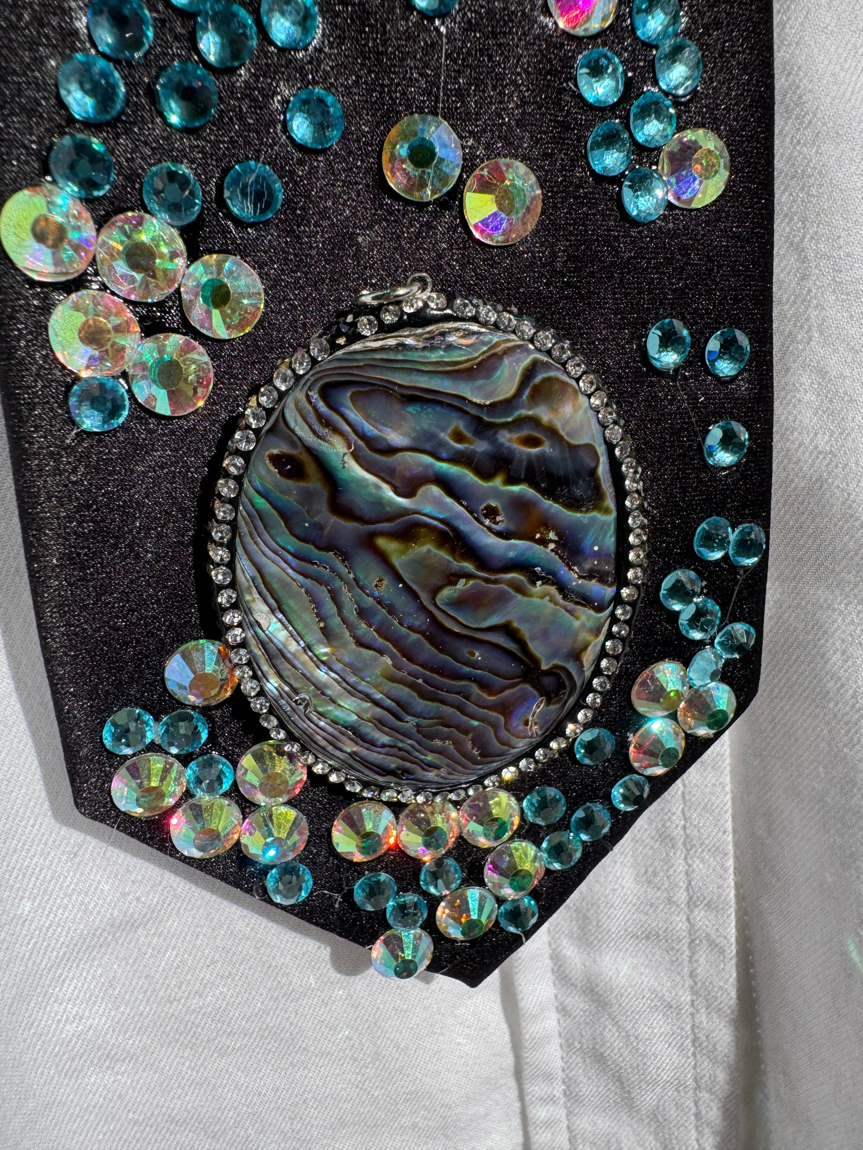 Black Marble Rock Nature Royalty Tie