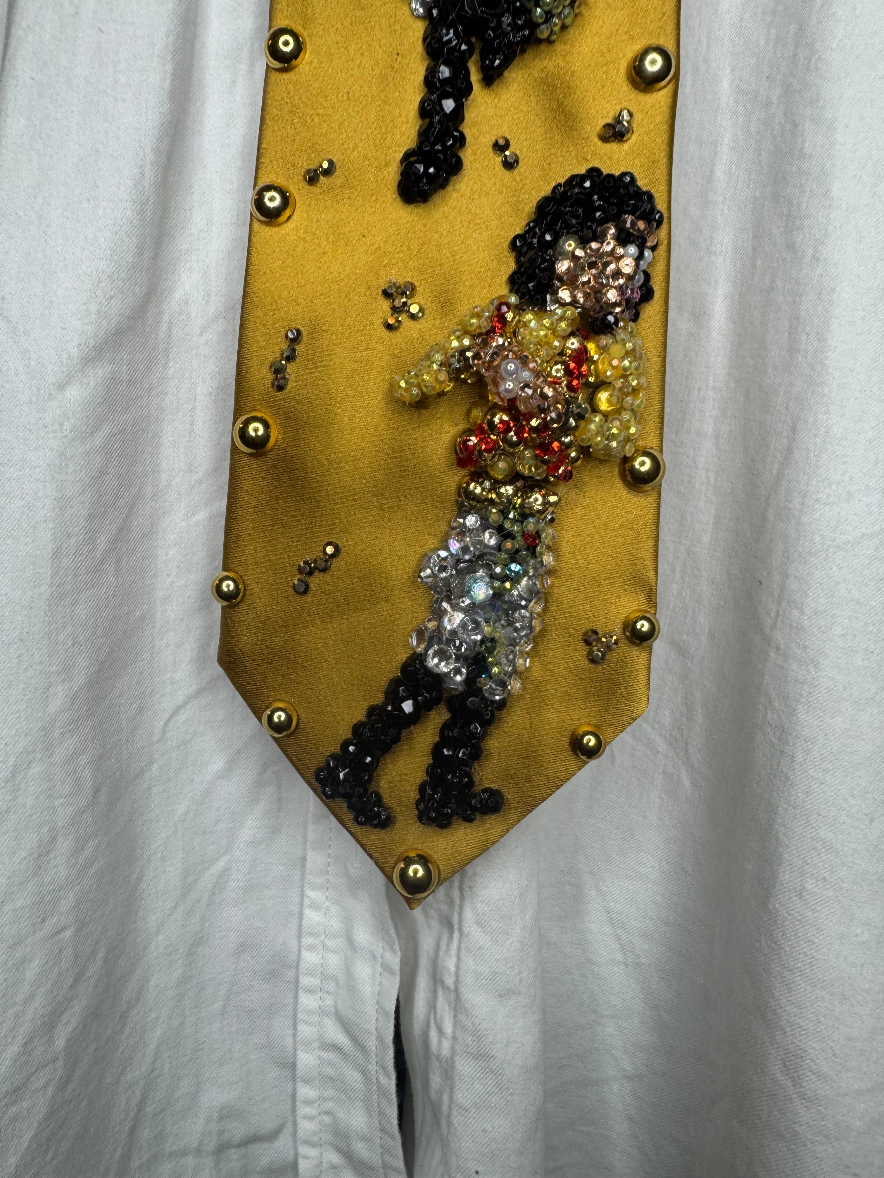 Gold Silk Michael Jackson Hitting T Jump to Hand Tut Twist Double Dance Scene from Remember the Time Short Film