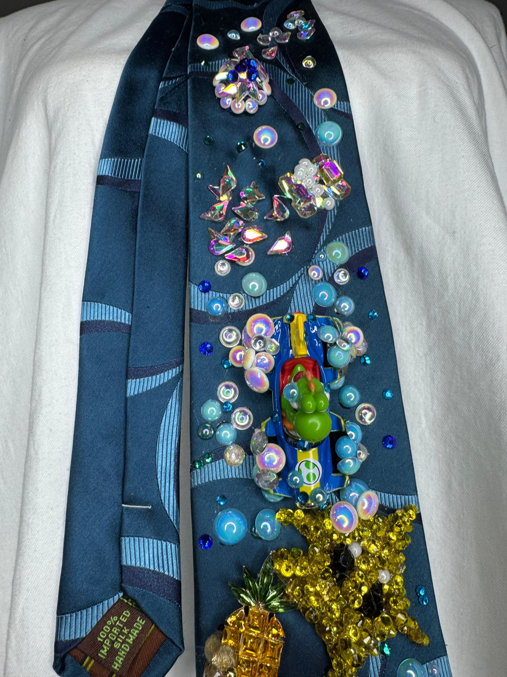 Blue Yoshi Chasing Star Item Underwater on Cheep Cheep Beach 200cc Mario Kart Tie