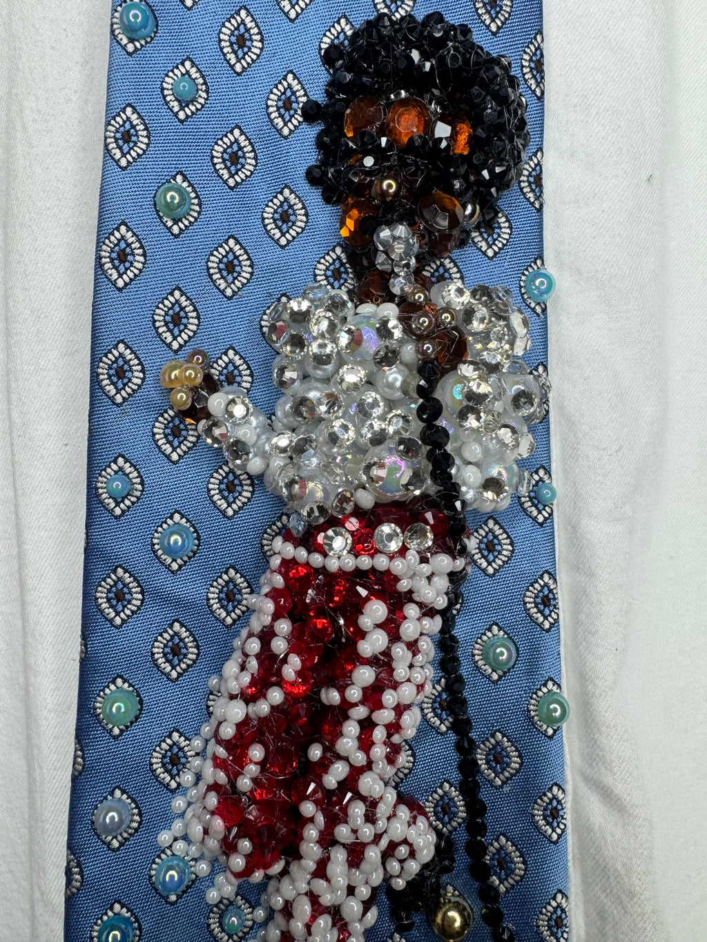Light Blue Michael Jackson In Spaghetti Shirt & Polo On Destiny Tour 3rd Leg Jackson 5 1979 Tie