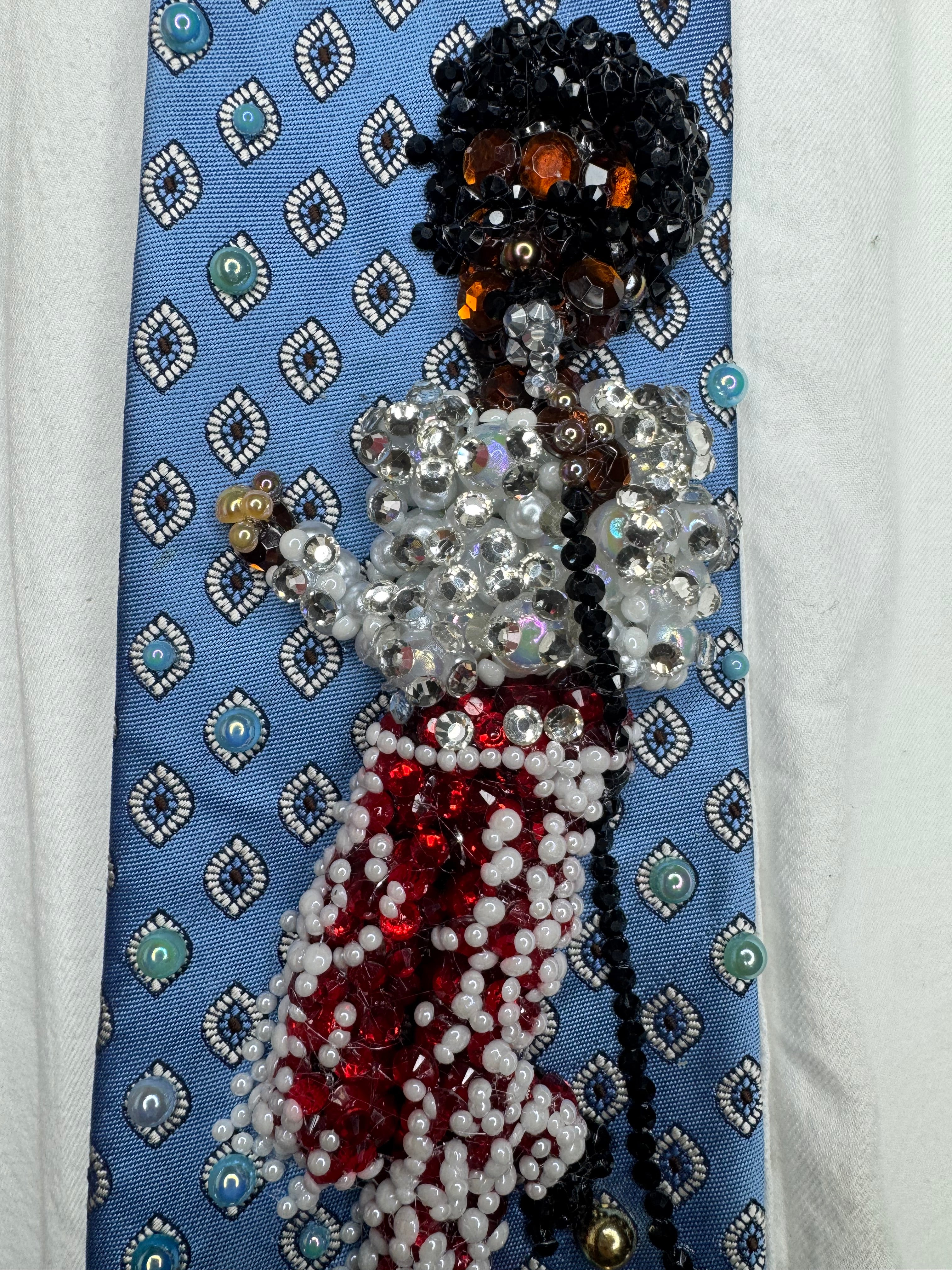 Light Blue Michael Jackson In Spaghetti Shirt & Polo On Destiny Tour 3rd Leg Jackson 5 1979 Tie