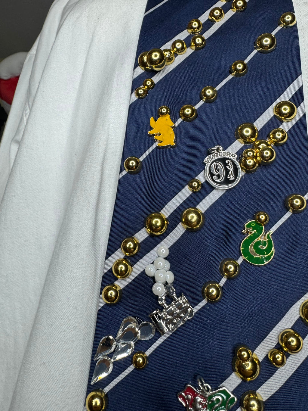 Navy Blue Ravenclaw Club Charmed Harry Potter Tie