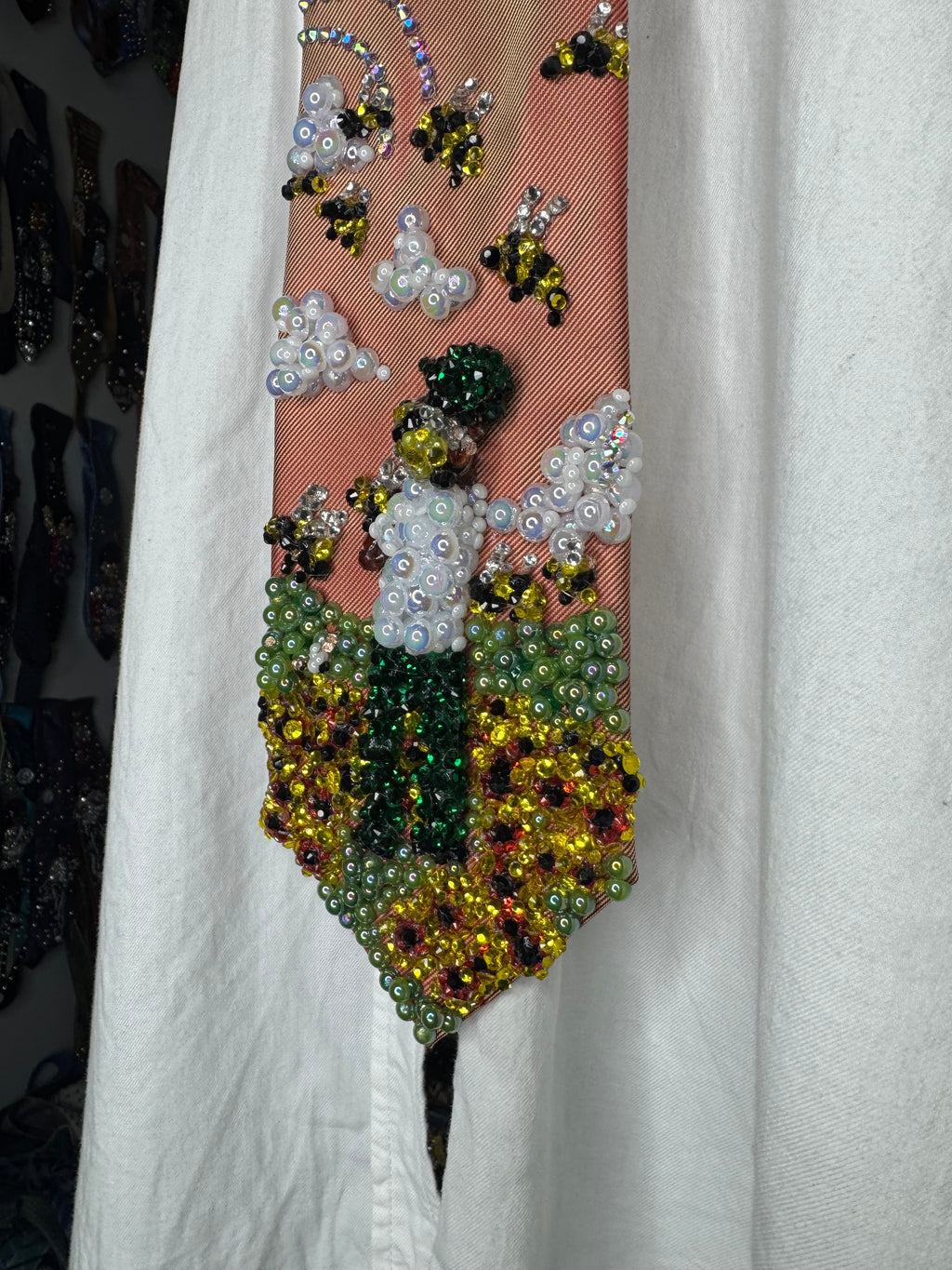 Orange Tyler the Creator “Flower Boy” Album Cover Tie