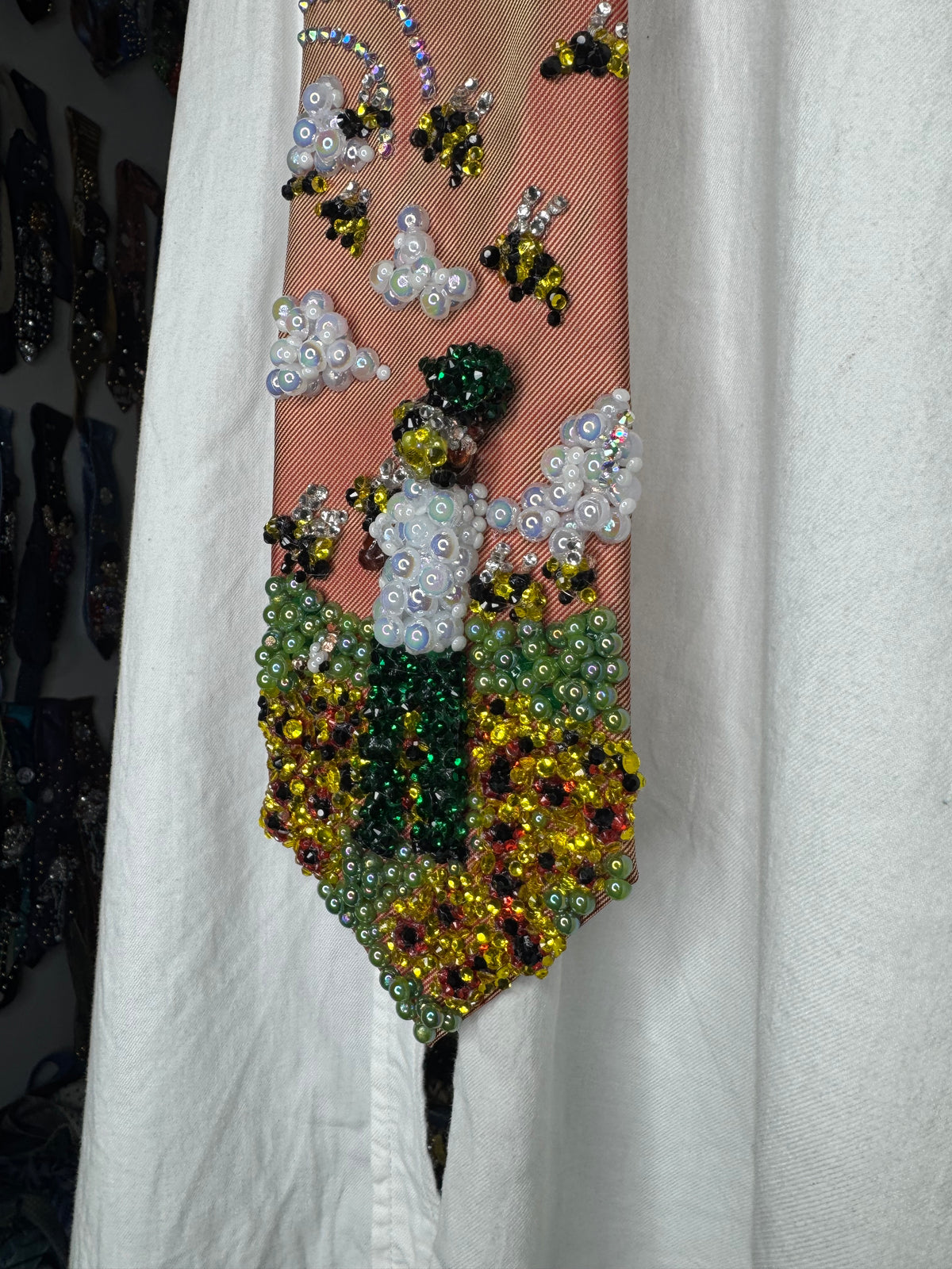 Orange Tyler the Creator “Flower Boy” Album Cover Tie