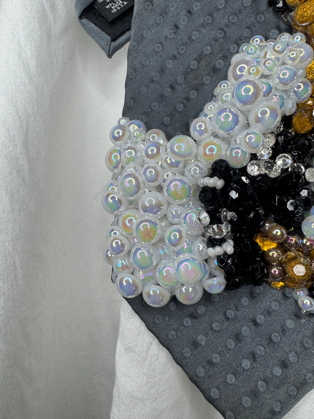 Grey Michael Jackson Thriller Album Cover Tie