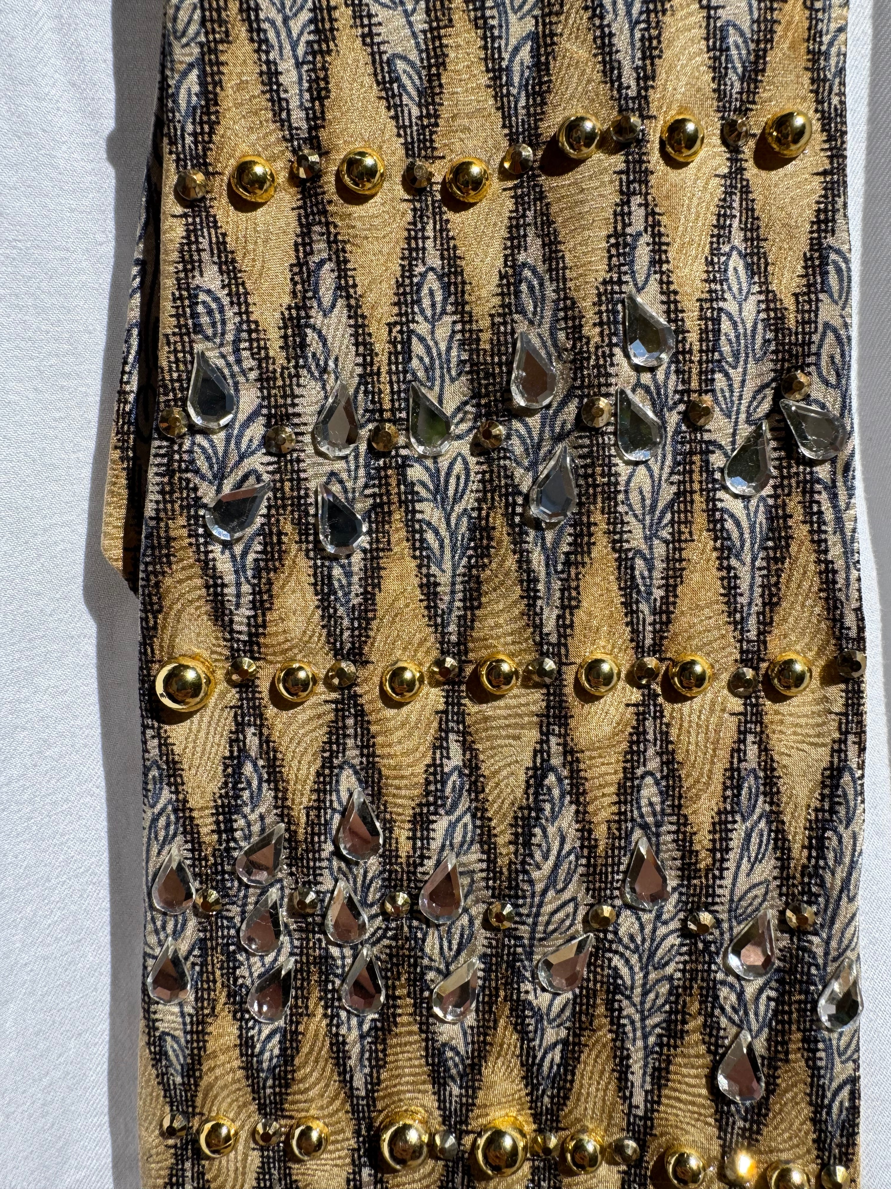 Gold and Grey Autumn Renaissance Royalty Tie