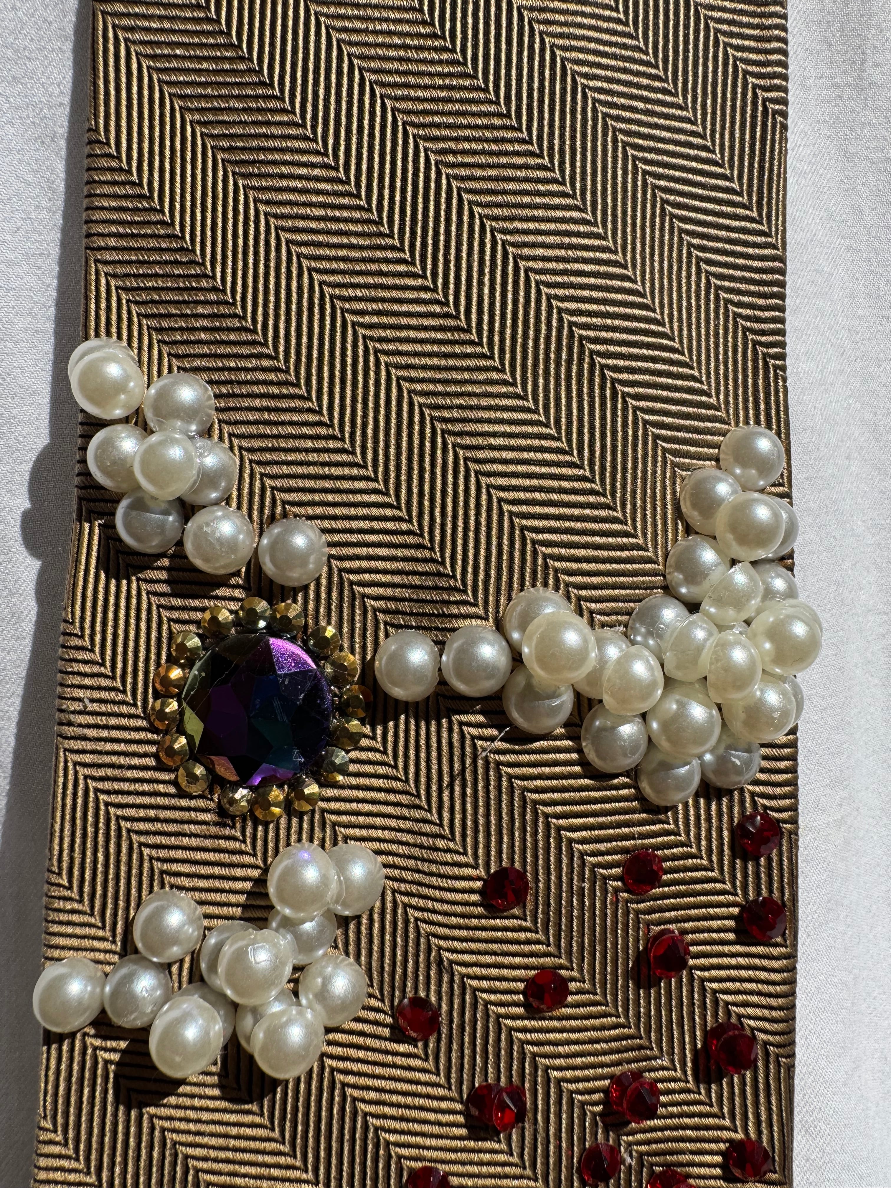 Beige Volcanic Eruption and Waves Crashing Nature Royalty Tie