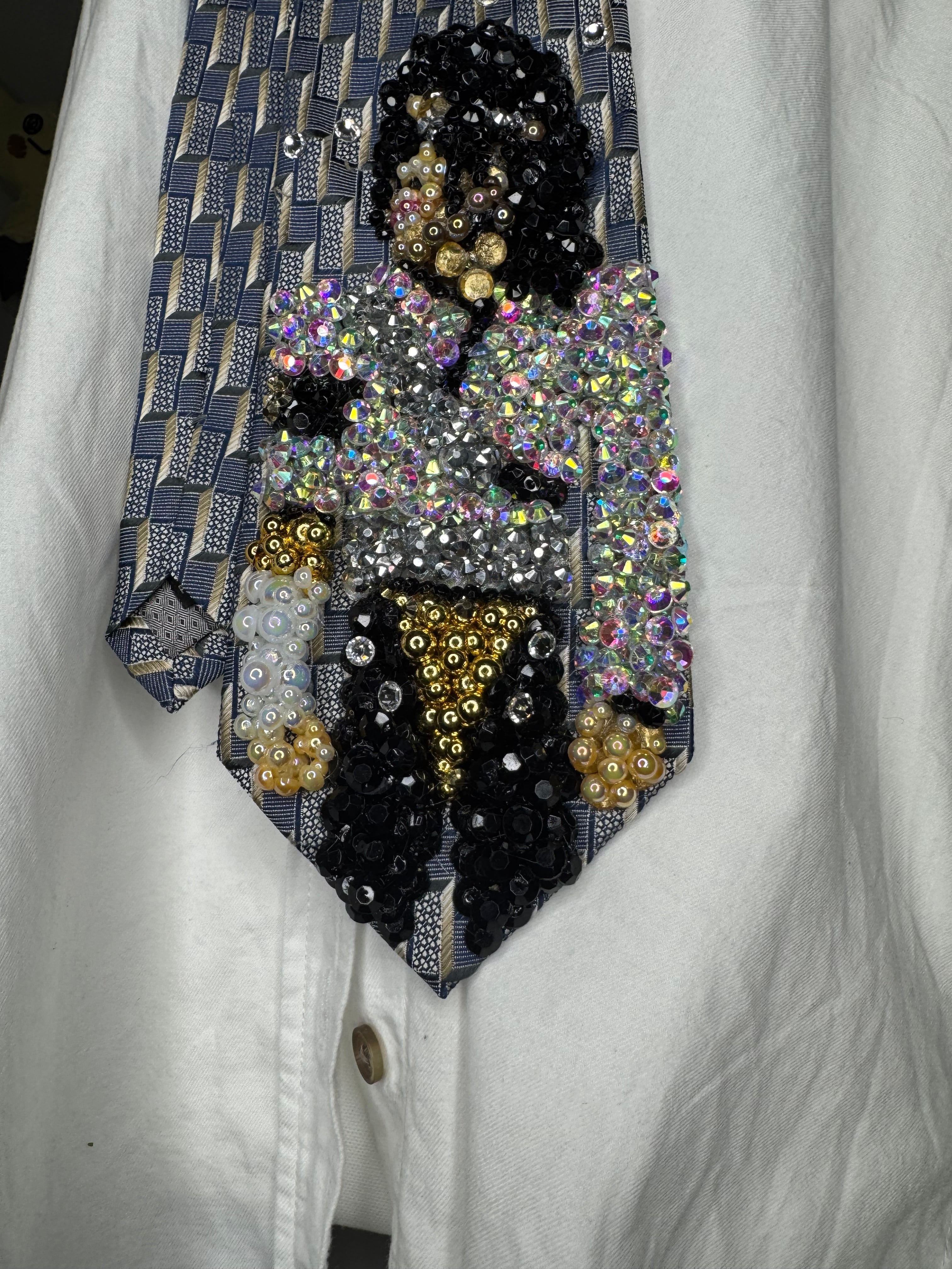 Grey Michael Jackson Iridescent Jackson Aura Farming 3 Minutes At Bucharest Dangerous World Tour 1992 Tie