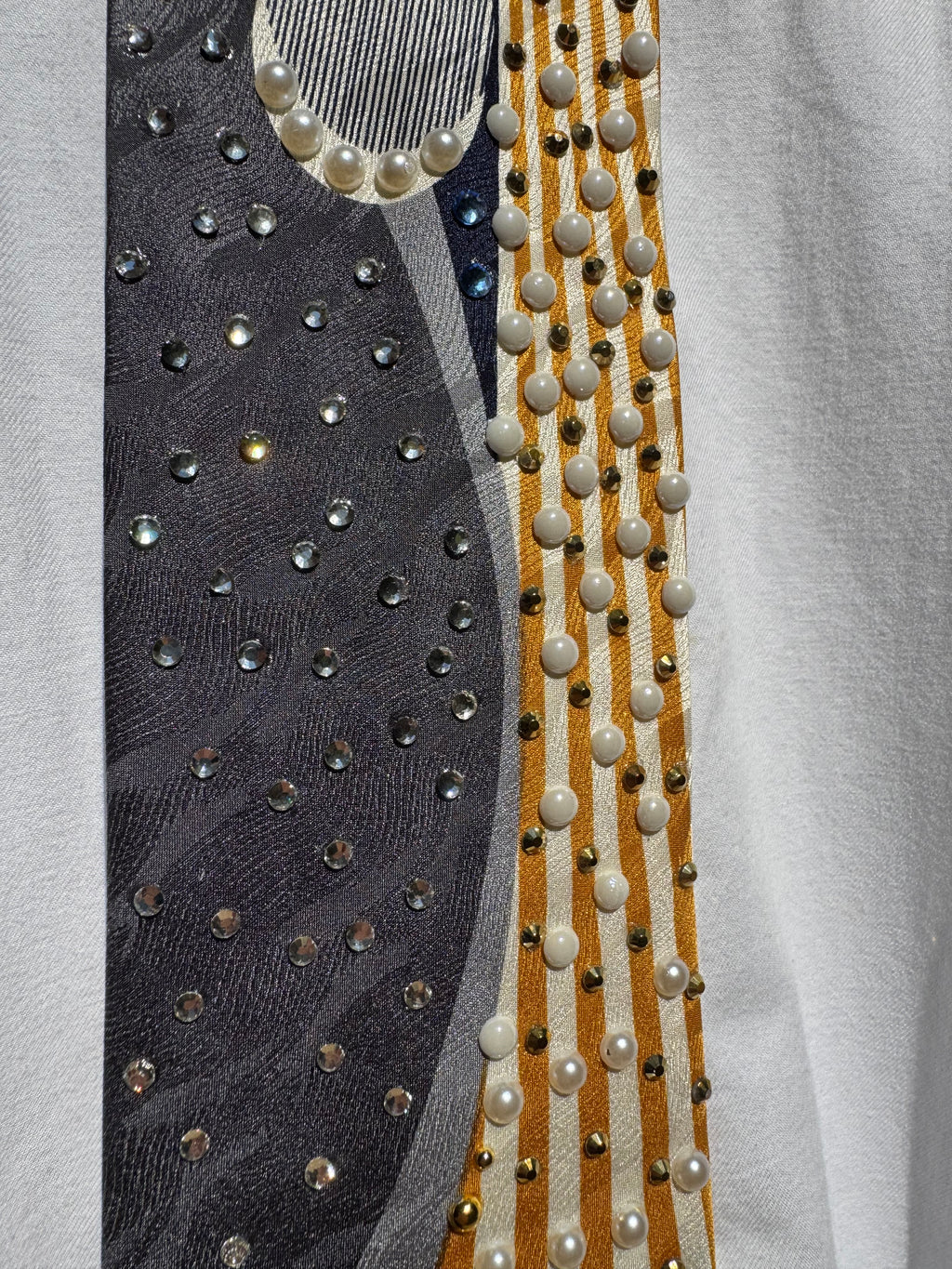 Gold and Grey Nautical Infinity Royalty Tie