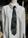 Dark Turquoise Iridescent River Royalty Tie