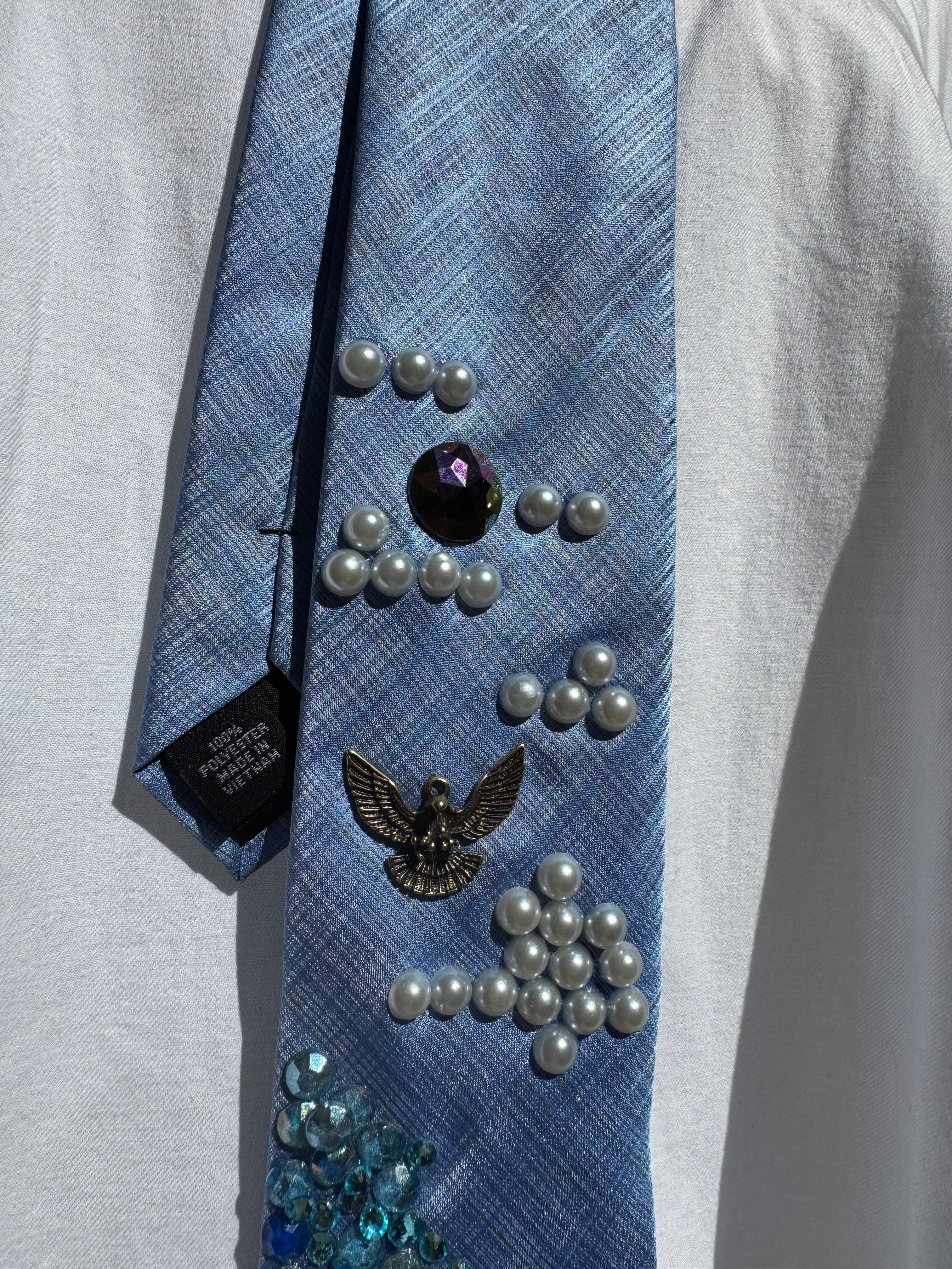Light Blue Jurassic Park Dinosaur Era Tie