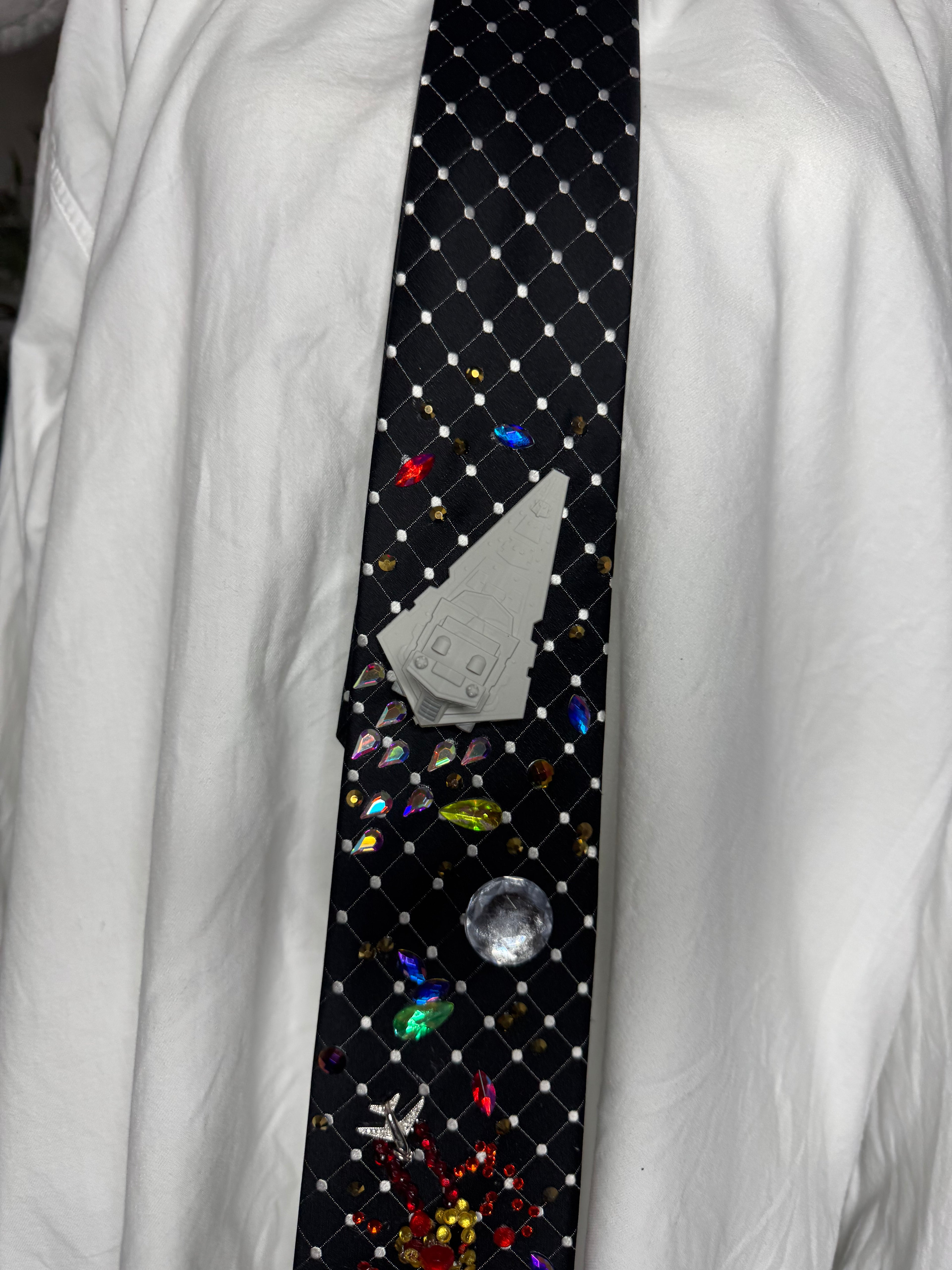 Black Star Destroyer In Combat Star Wars Tie