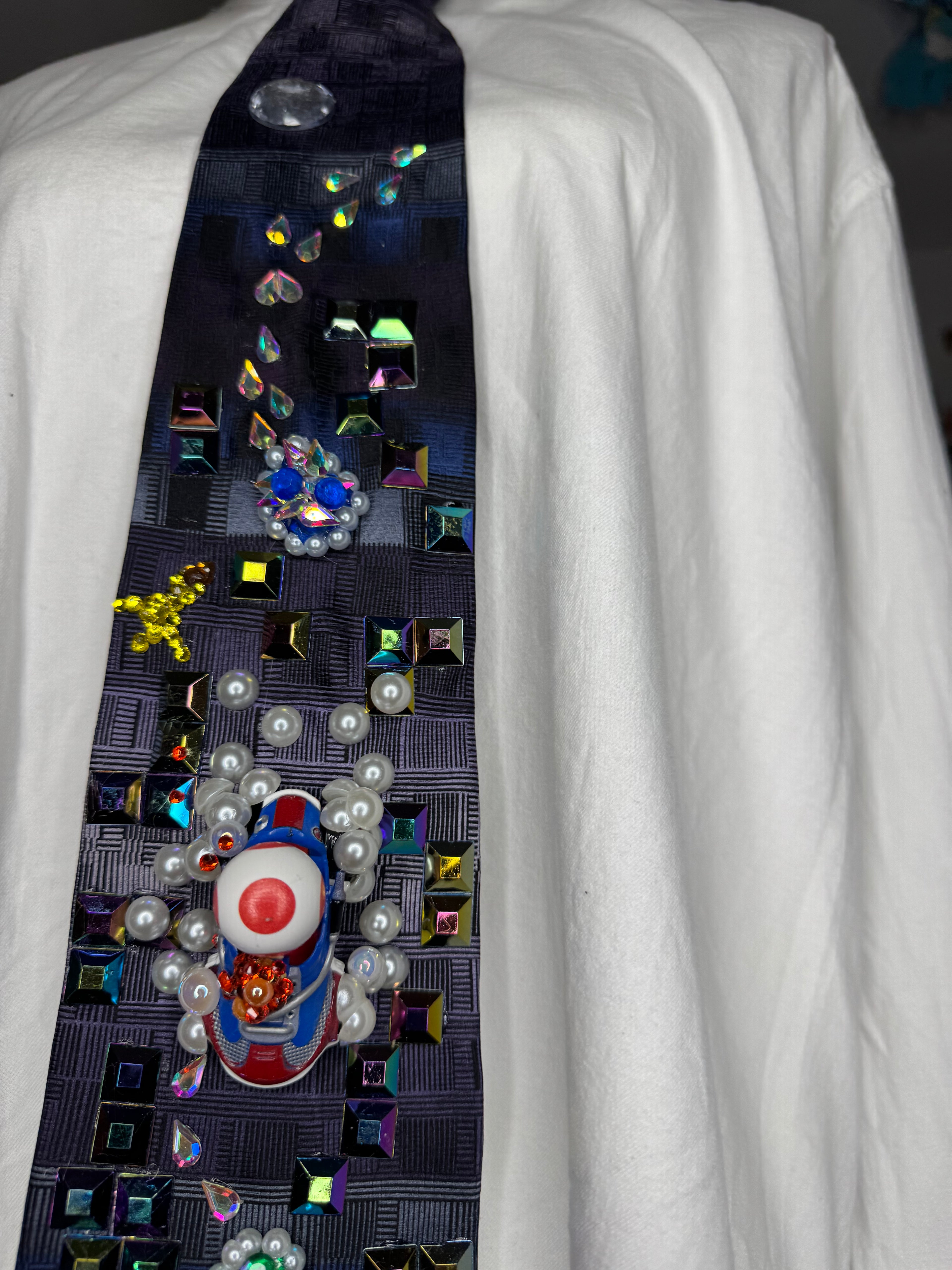 Purple and Blue Toad Dodging Blue Shell on Tetris Road 200cc Mario Kart Tie