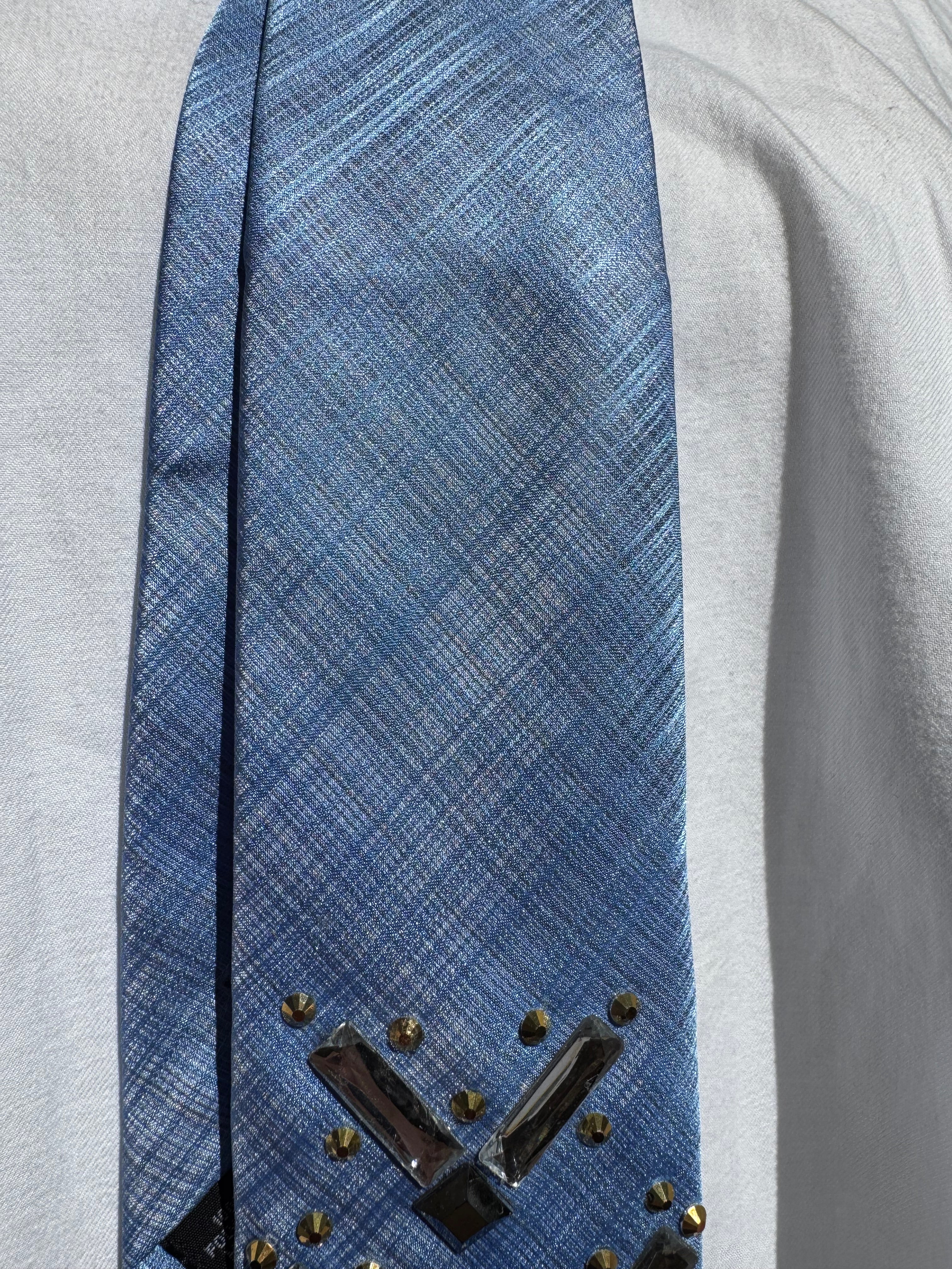 Light Blue High Class Royalty Pilot Tie