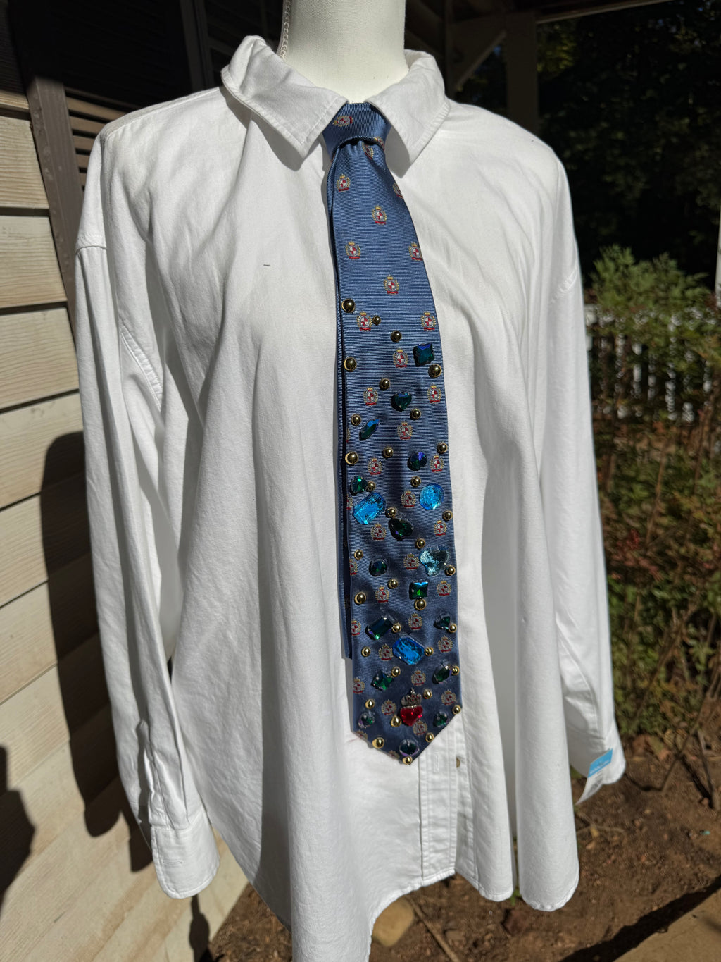 Blue King of Heart High Class Royalty Tie