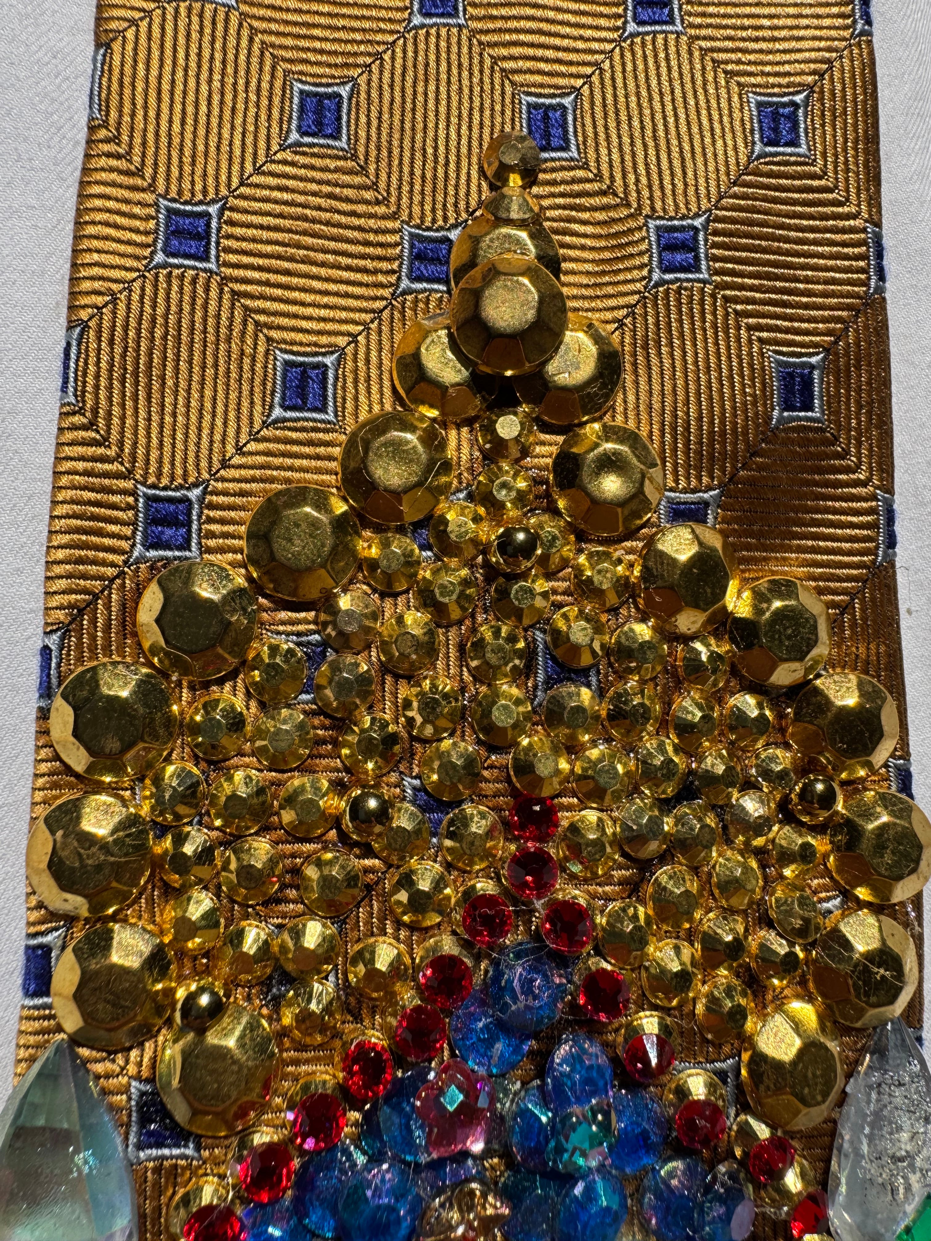 Gold King In His Taj Mahal Kingdom High Class Royalty Tie