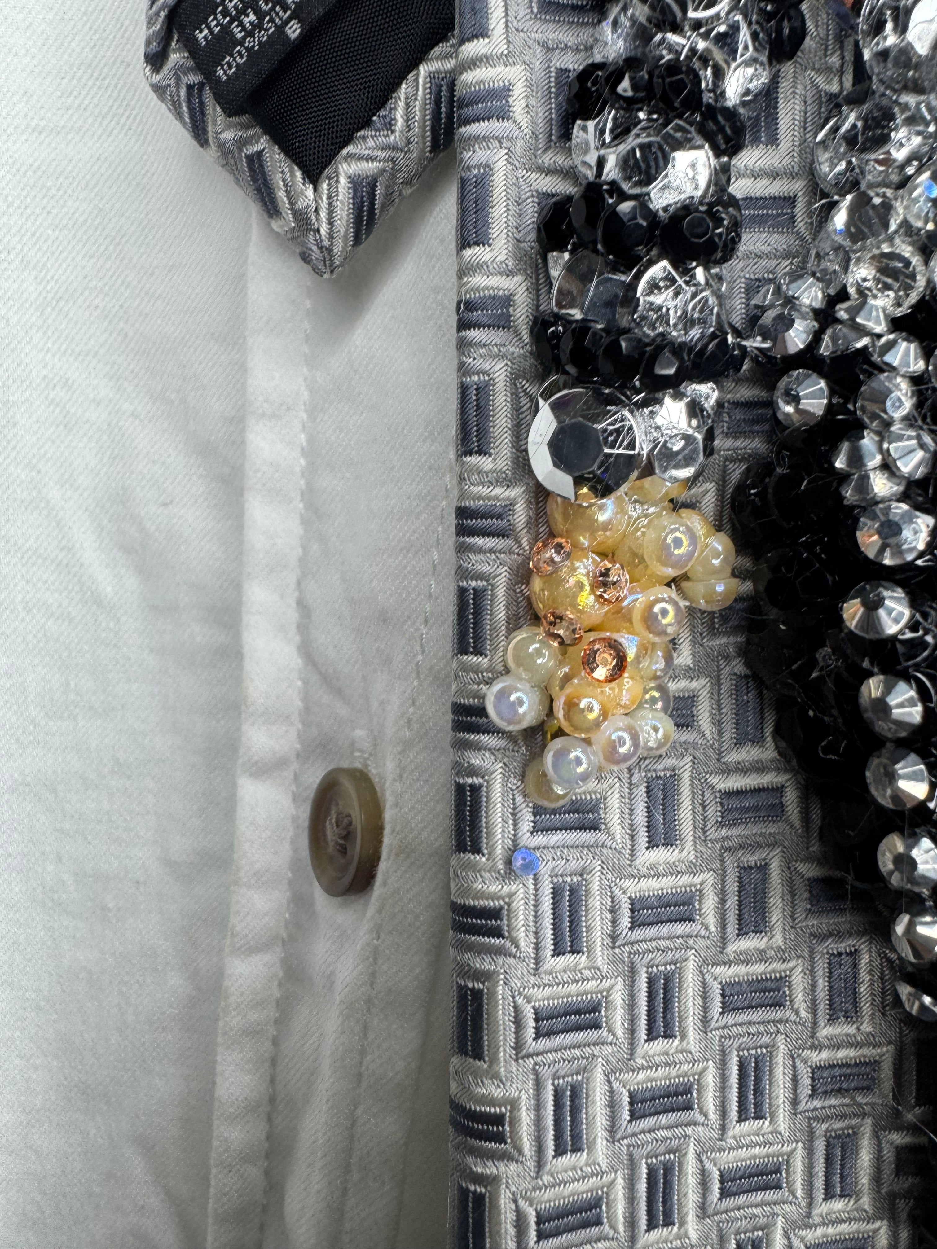 Grey Michael Jackson Hitting Rattle Snake Move Wembly Concert Bad Tour 1988 Tie