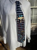 Navy Blue Striped X Wing Starfighter in Combat Sliced Picture Star Wars Tie