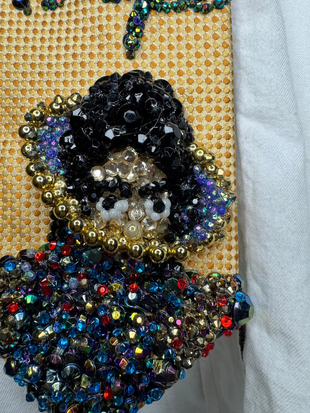 Gold Michael Jackson Xscape Album Cover Tie