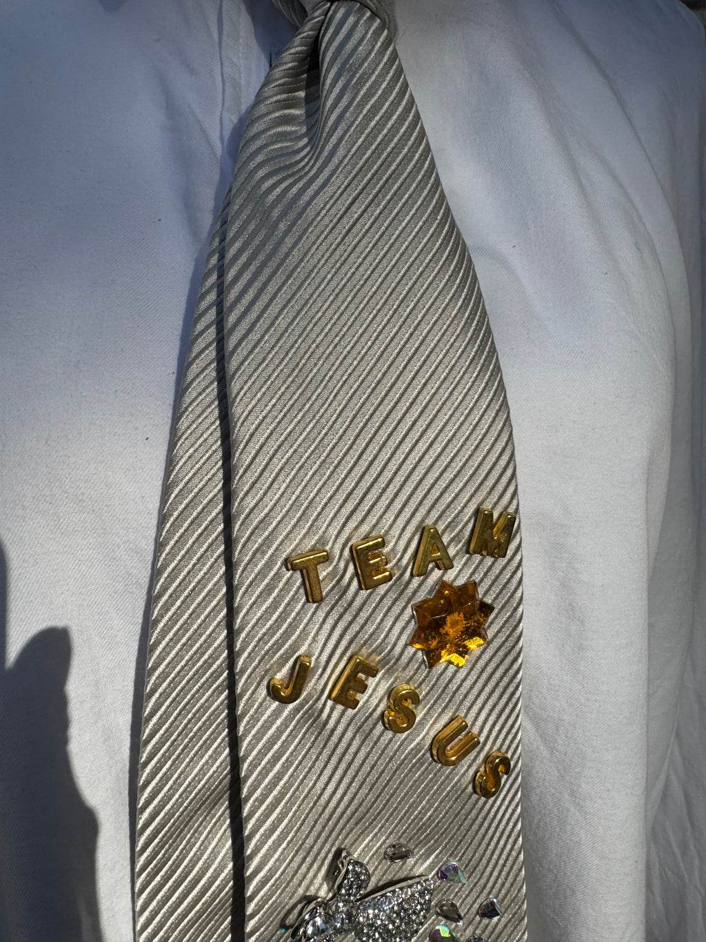 White Angels near Waterfall Team Jesus Church Tie