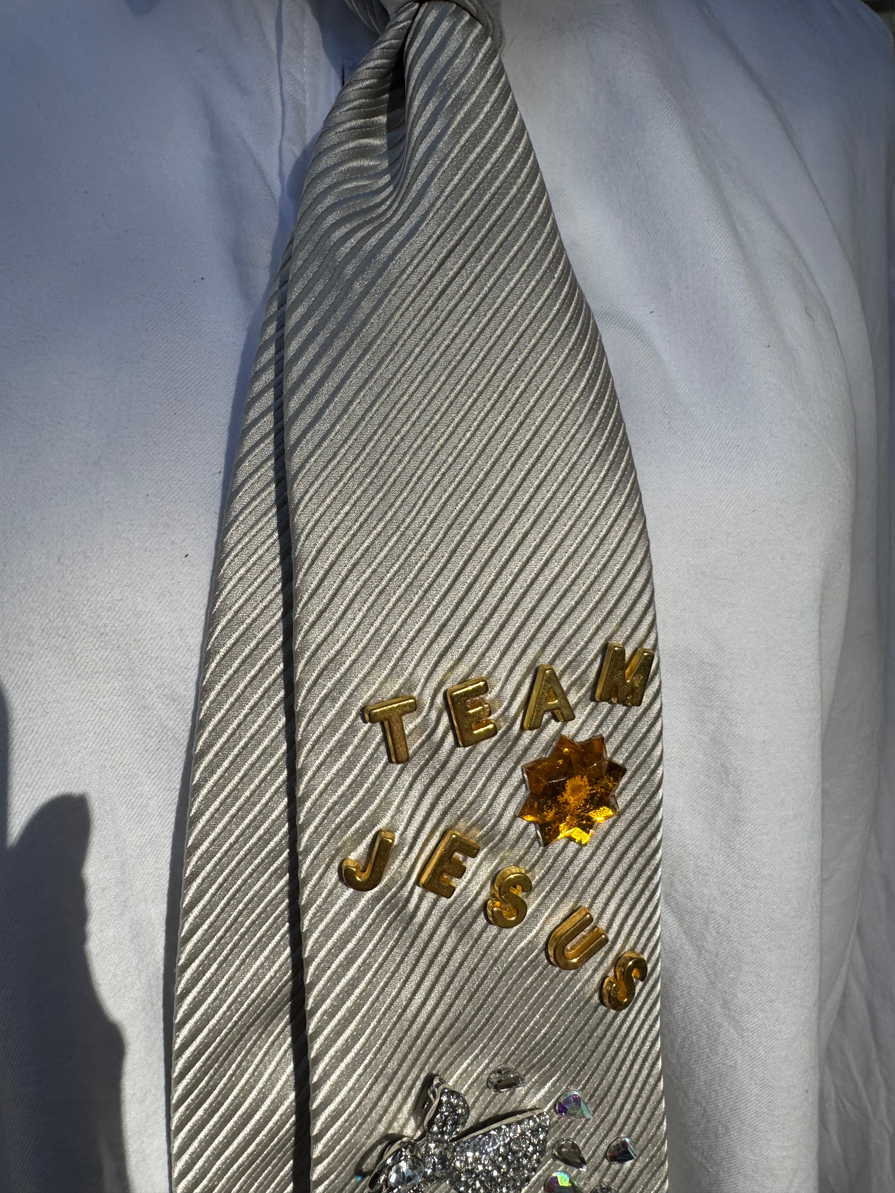White Angels near Waterfall Team Jesus Church Tie