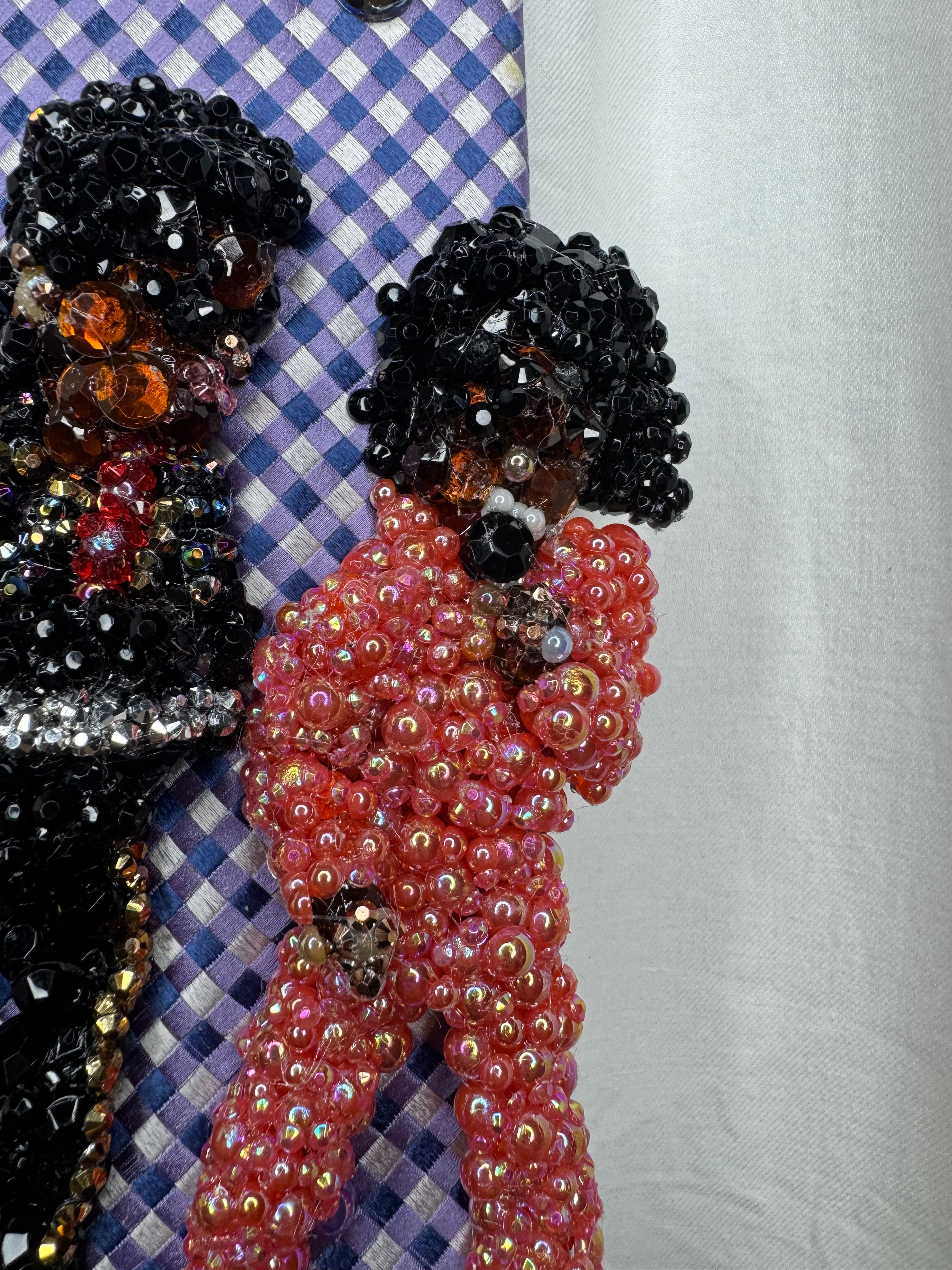 Purple Michael & Jermaine Jackson Performing Workin Day n Night Live for Victory Tour 1984 Tie