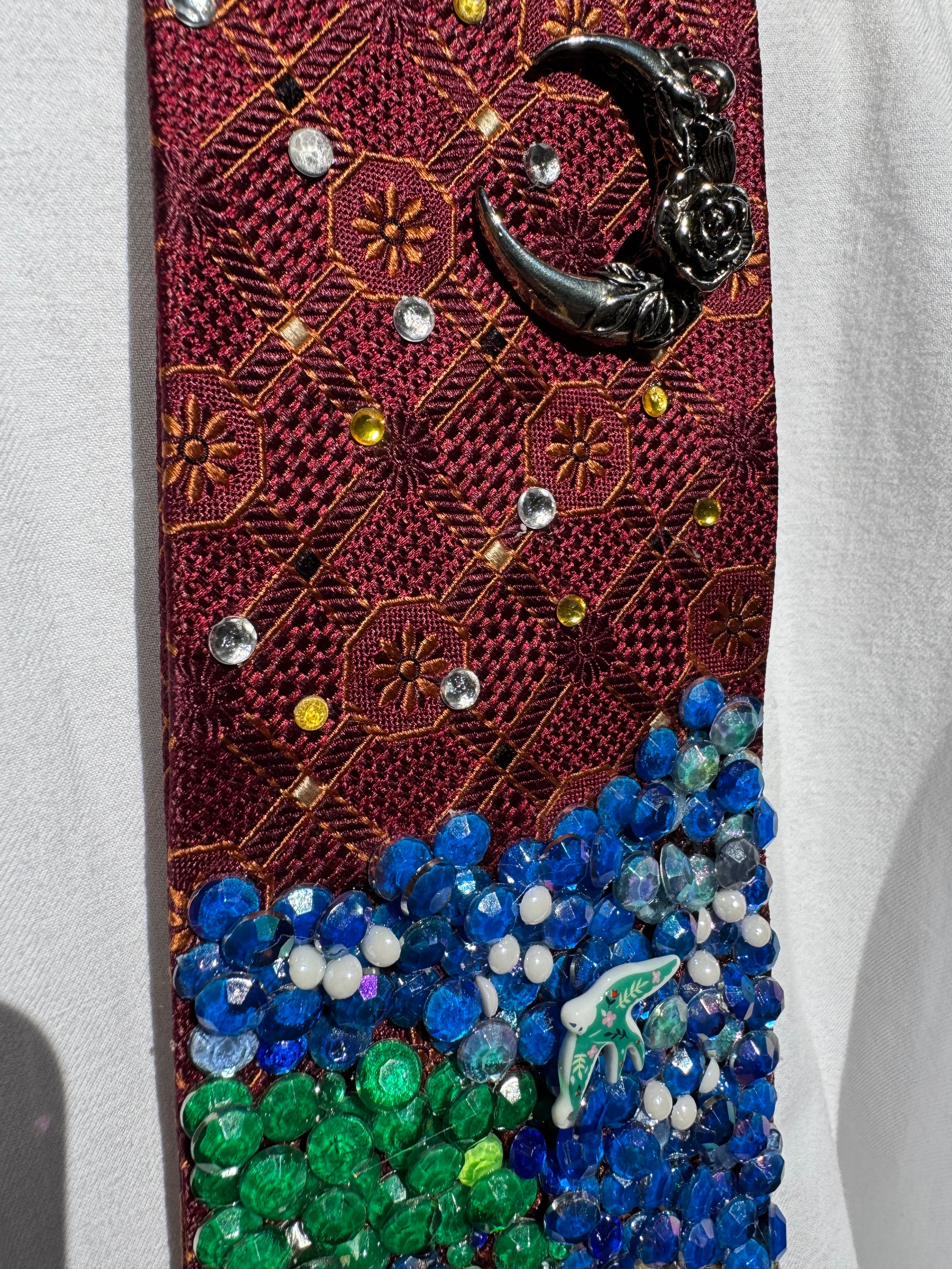 Red Oceanside Pickleball Sport Tie