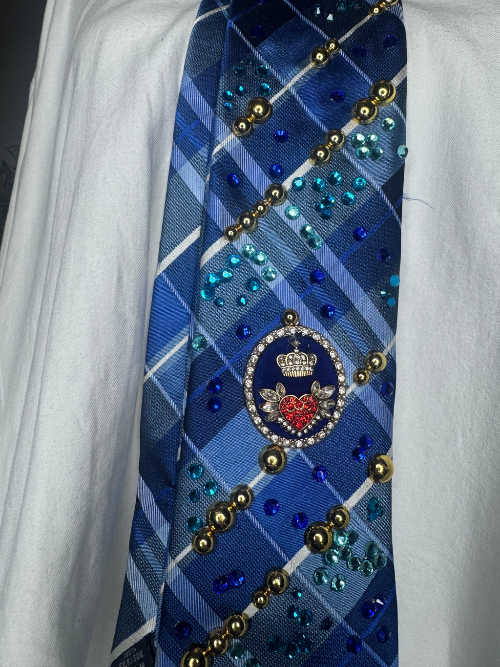 Blue Plaid High Class Royalty Tie