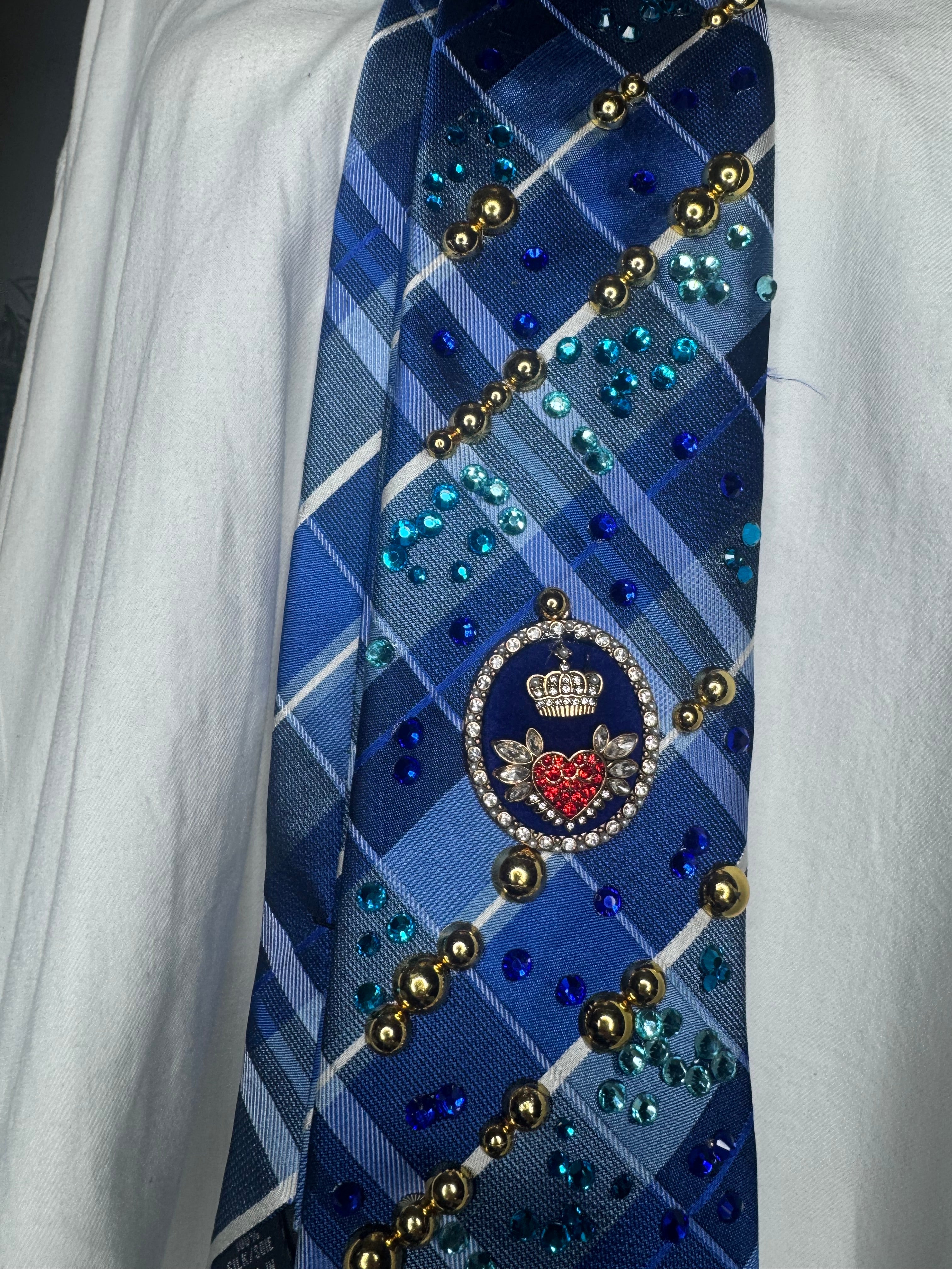 Blue Plaid High Class Royalty Tie