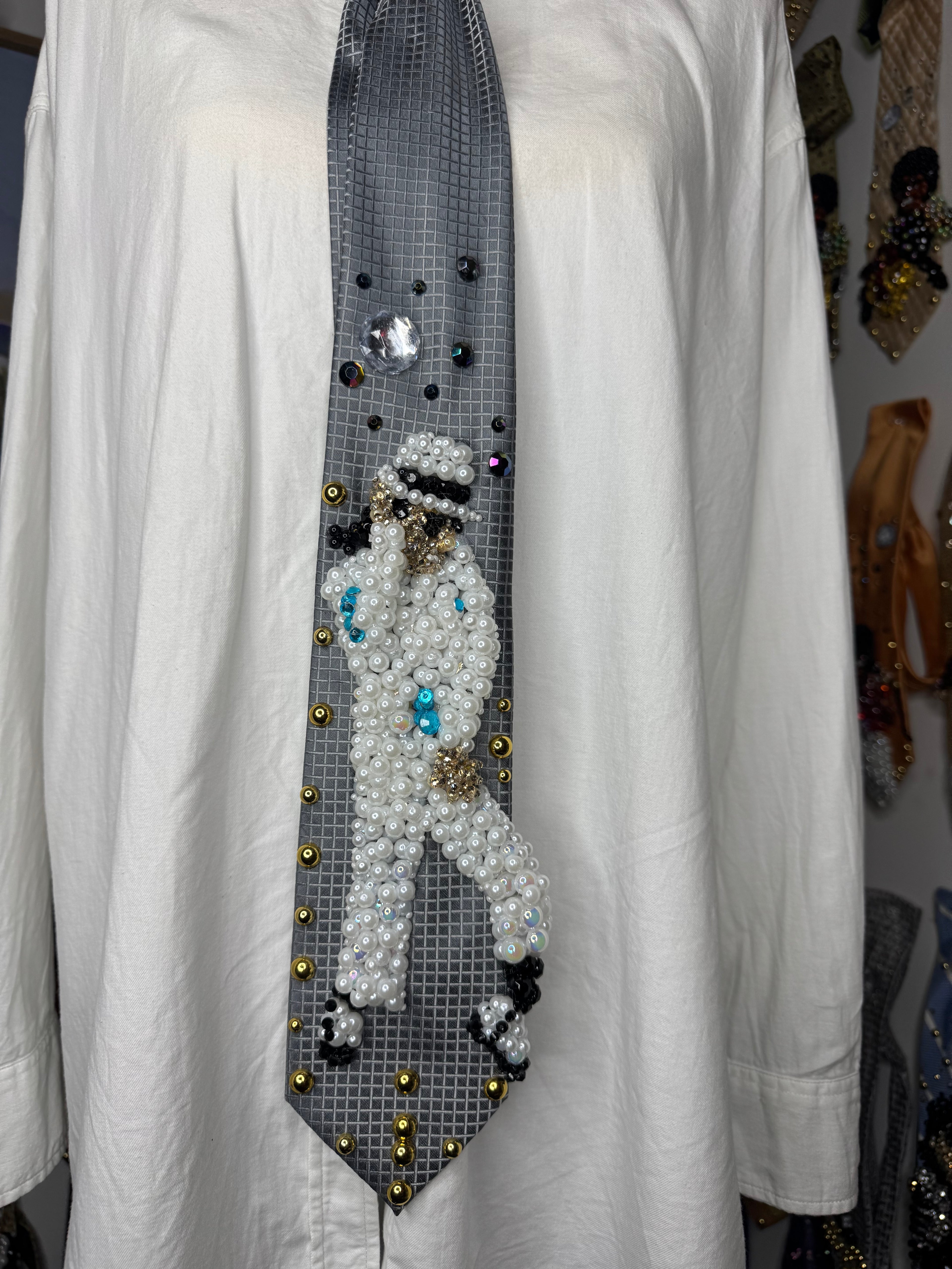 Grey Michael Jackson Hitting Toe Lean “Annie Are You Okay” Move Smooth Criminal Tie