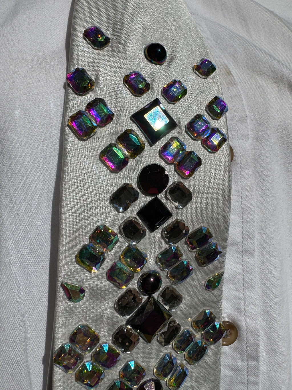 Silver Silk Iridescent Winter Hunger Games High Class Royalty Tie