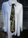 Dark Green Magical Vine Nature Royalty Tie