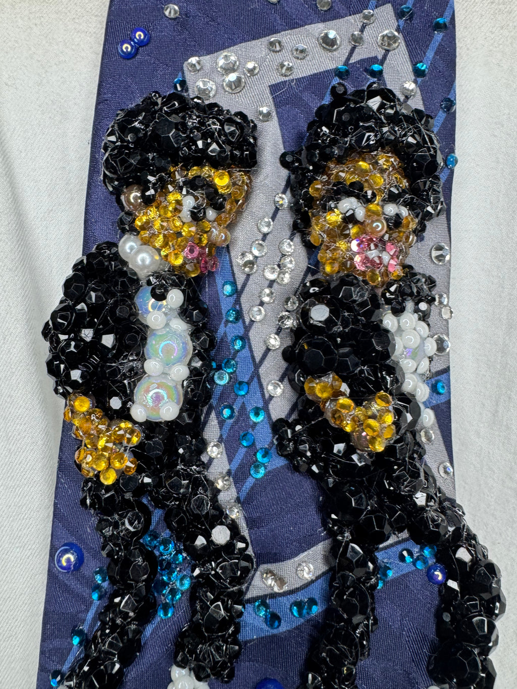 Navy Blue Michael Jackson Double Clone Ending Pose in DSTYGE Music Video Tie