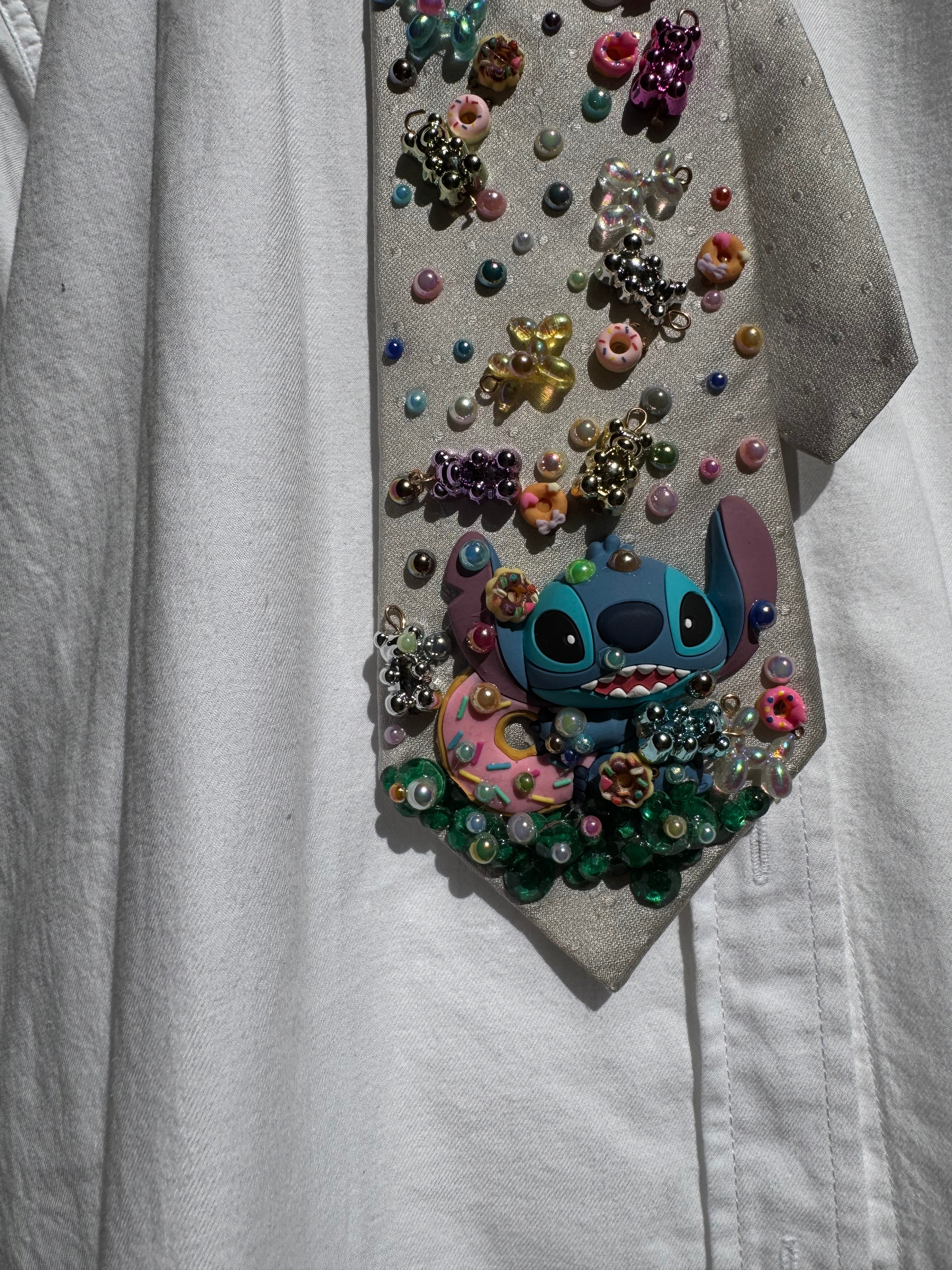 White Candy And Donut Rain on Stitch Movie Tie