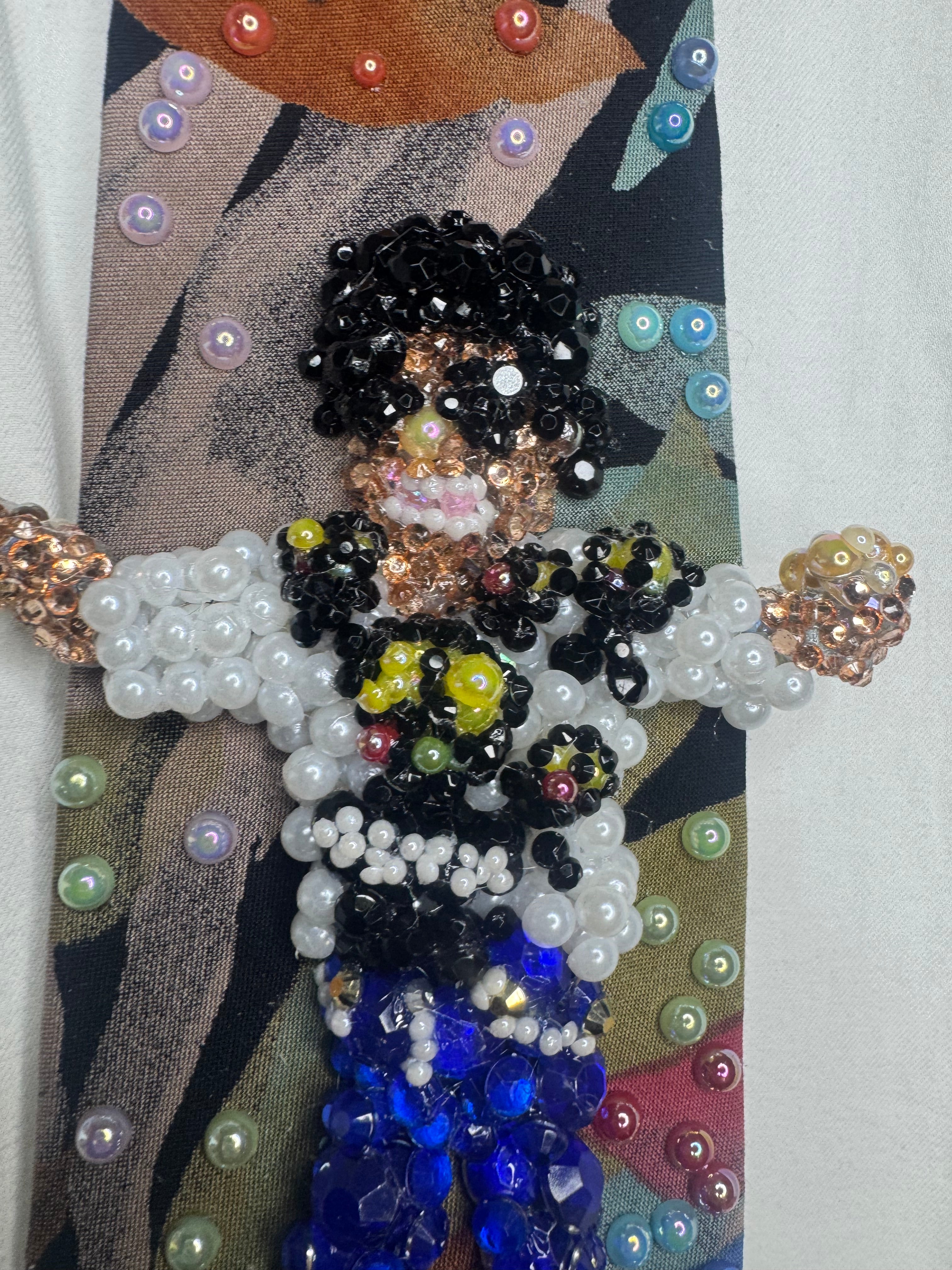 Multicolored Floral Print Michael Jackson Dancing in TDCAU Music Video Tie