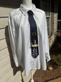 Navy Blue X Wing Starfighter in Combat Star Wars Tie