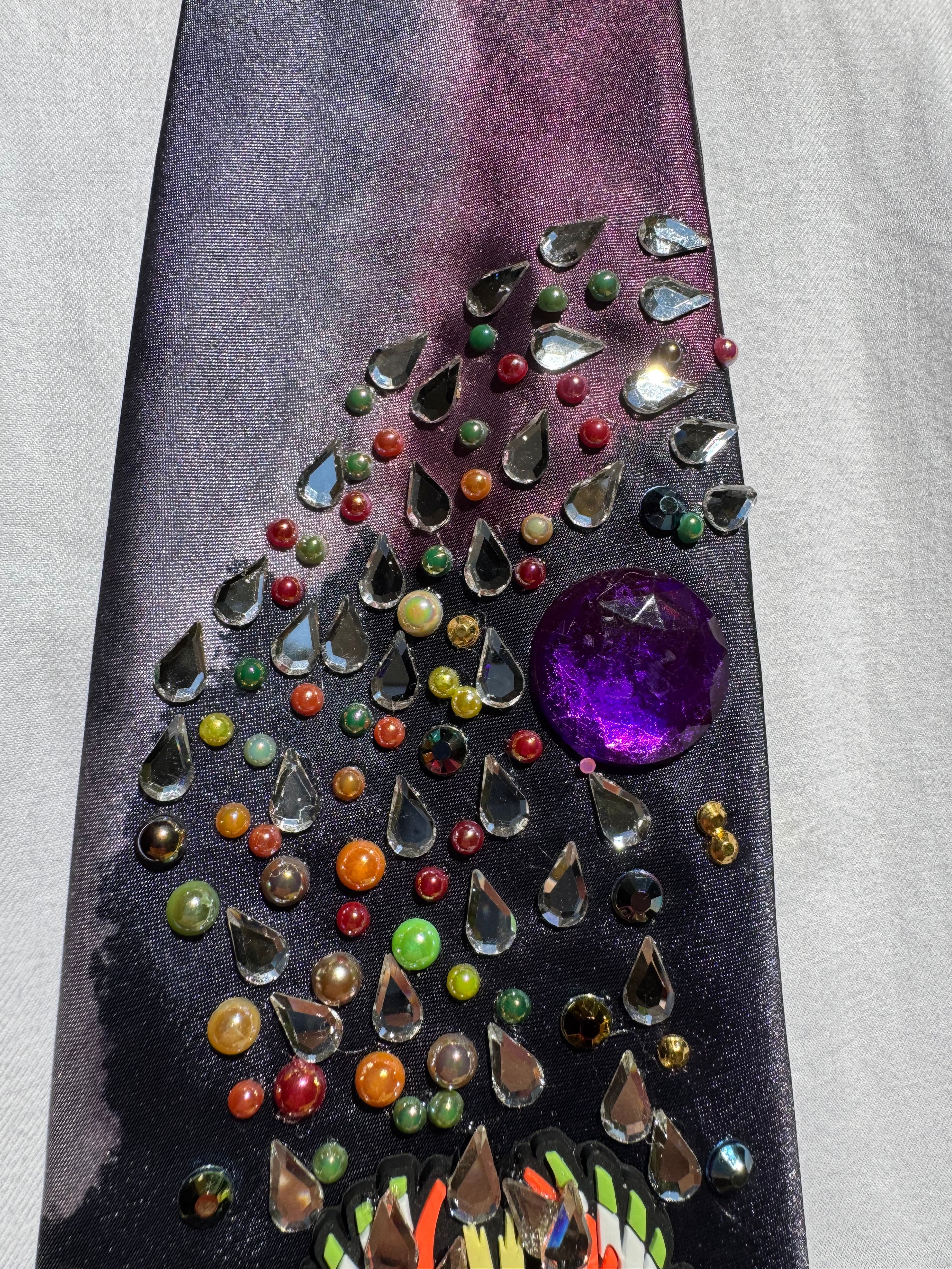 Dark Marbled Munchlax and Ho-oh In Space Ultimate Pokemon Tie
