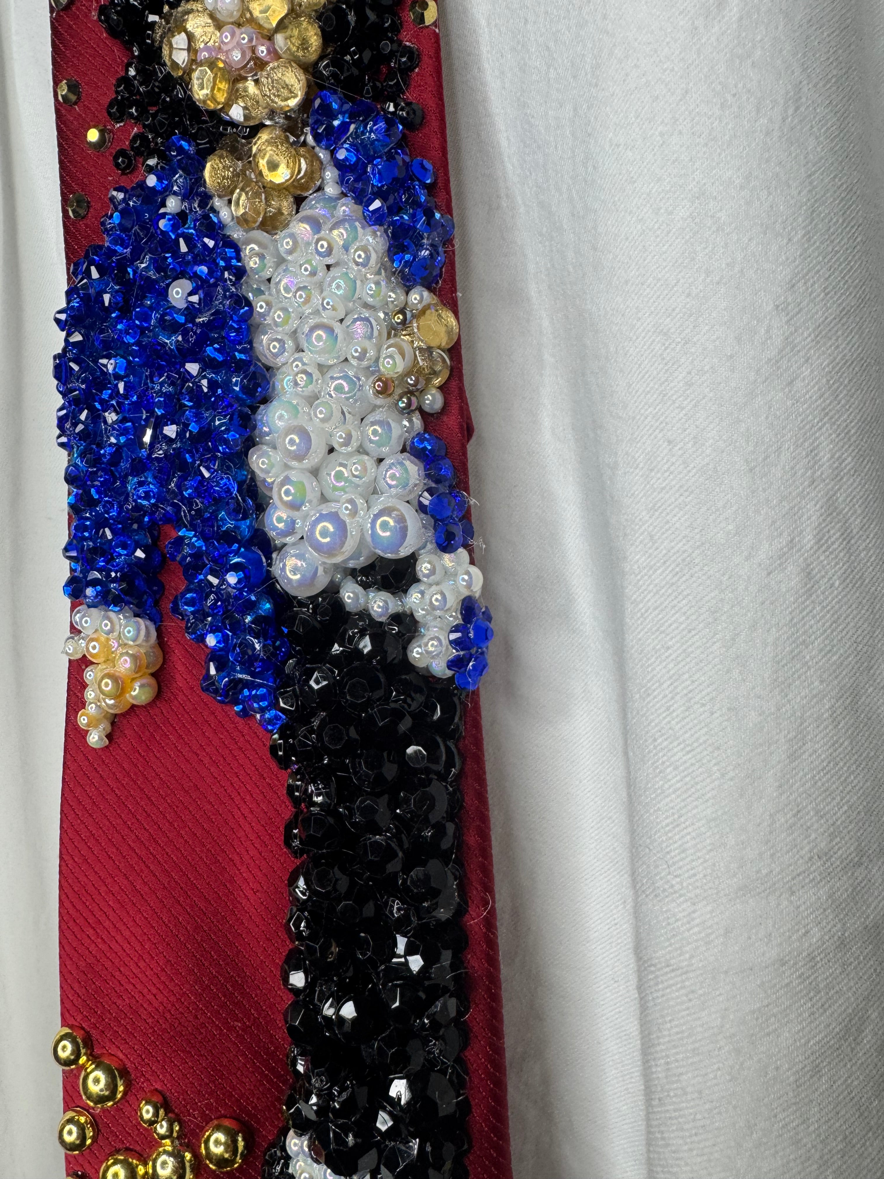 Red Michael Jackson Pointing Finger Down Pose To TWYMMF At Grammy Awards Tie