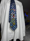Navy Blue Shy Guy Chasing Star Item Underwater on Golden Coral Reef Road 200cc Mario Kart Tie