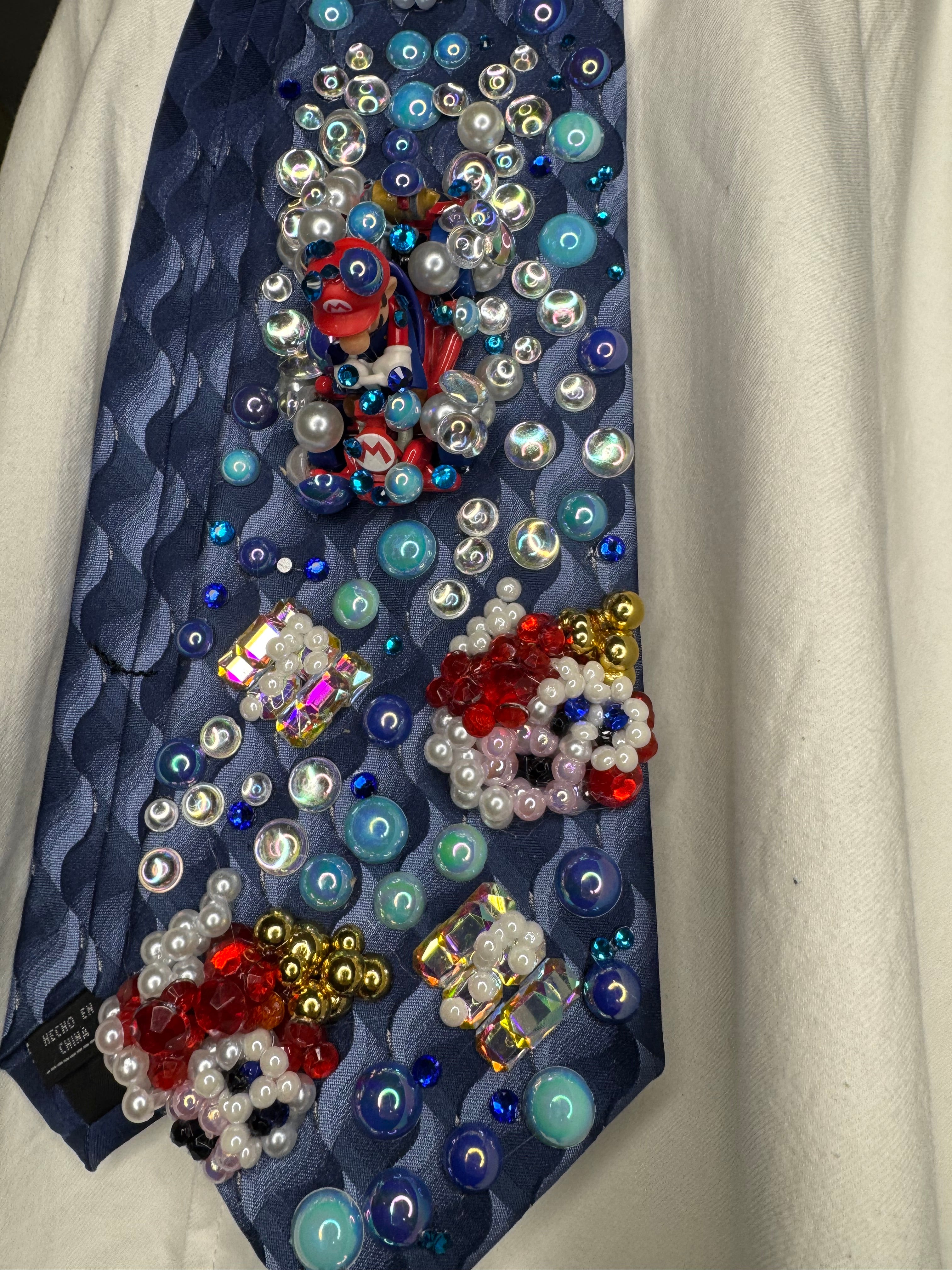Blue Mario Dodging Blue Shell Underwater on Cheep Cheep Beach 200cc Mario Kart Tie